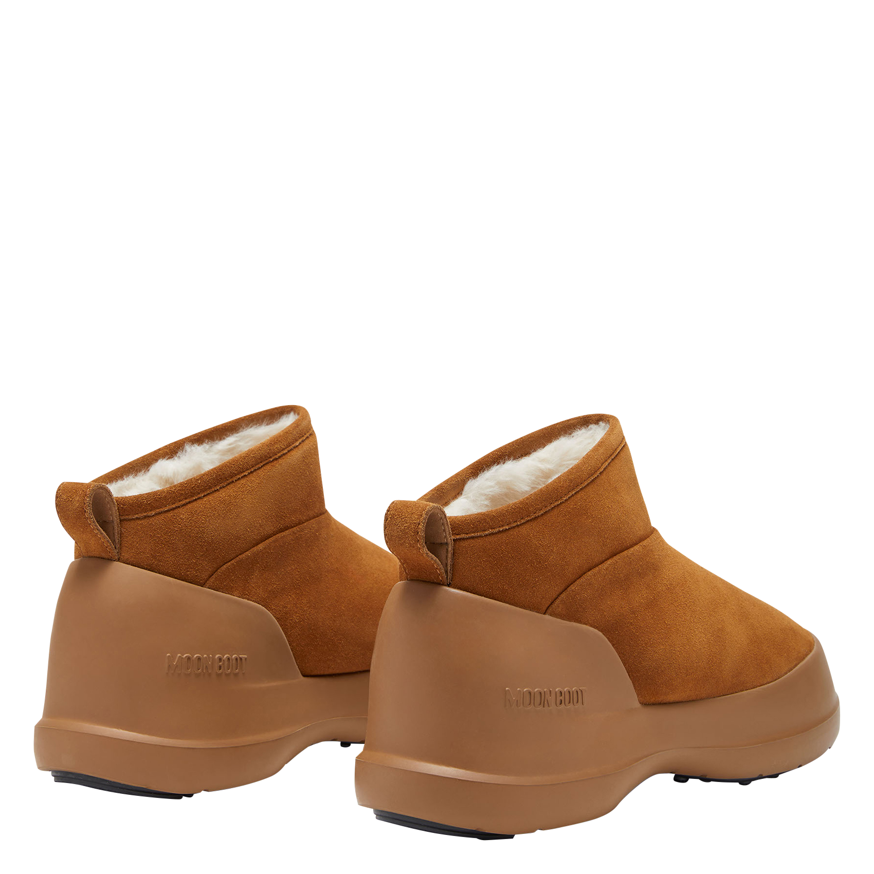 Bottines en cuir velours MOON BOOT Marron