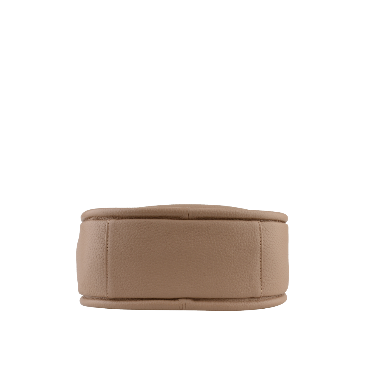 Leather clutch bag POURCHET Brown