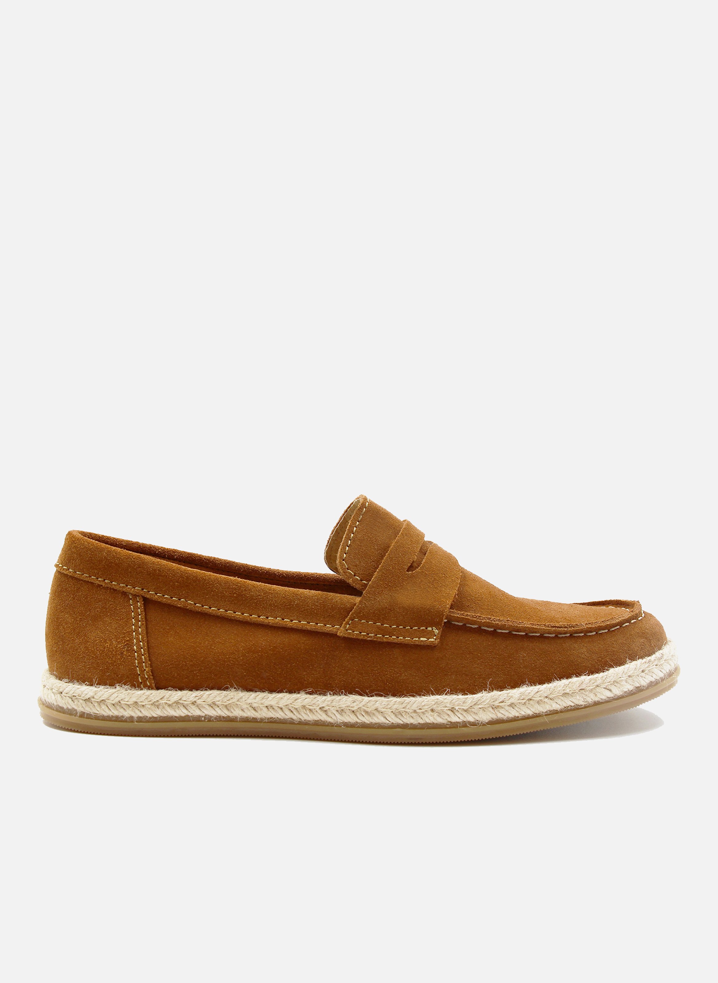 Suede leather espadrille loafers JULES & JENN