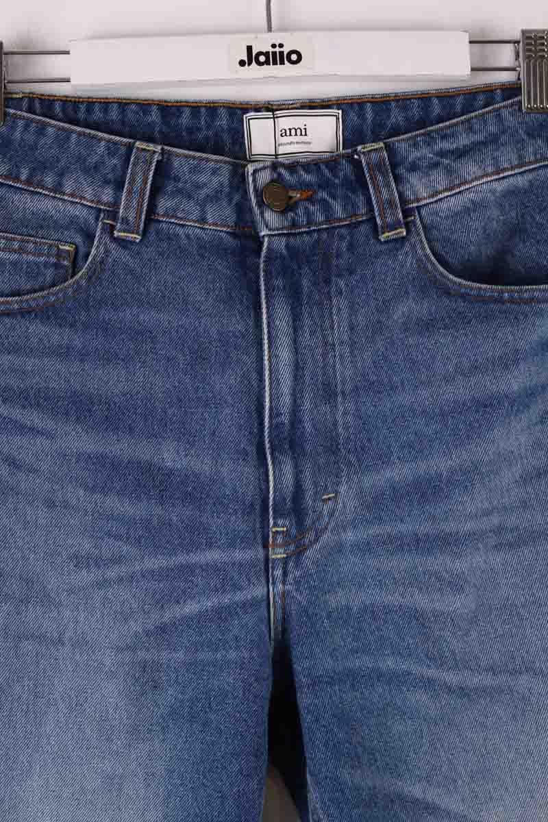 Cotton jeans AMI PARIS - Seconde Main Blue