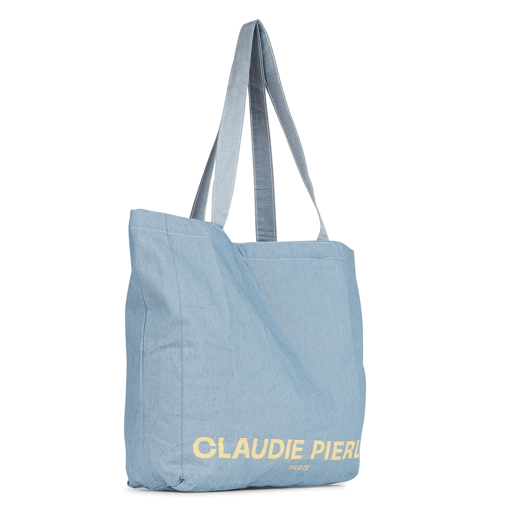 Recycled cotton tote bag CLAUDIE PIERLOT Blue