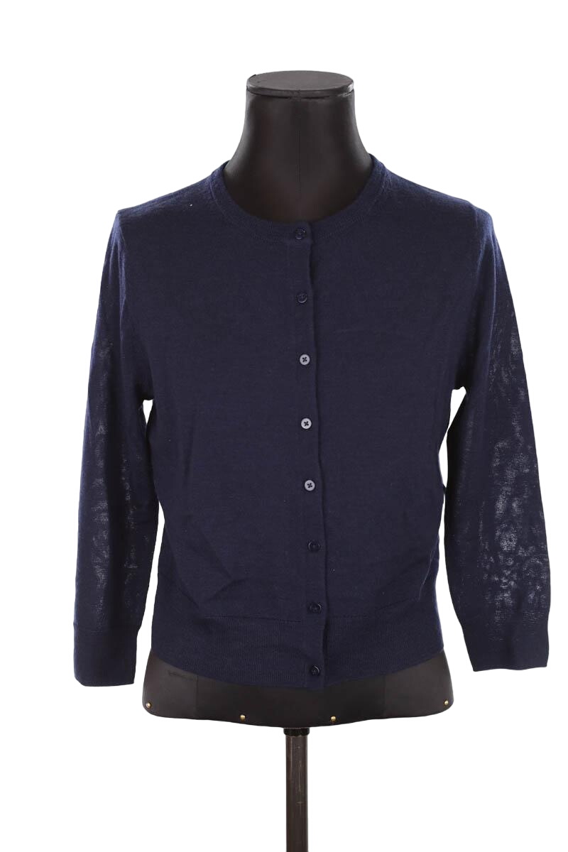 Dual material cardigan LK BENNETT - Seconde Main Blue