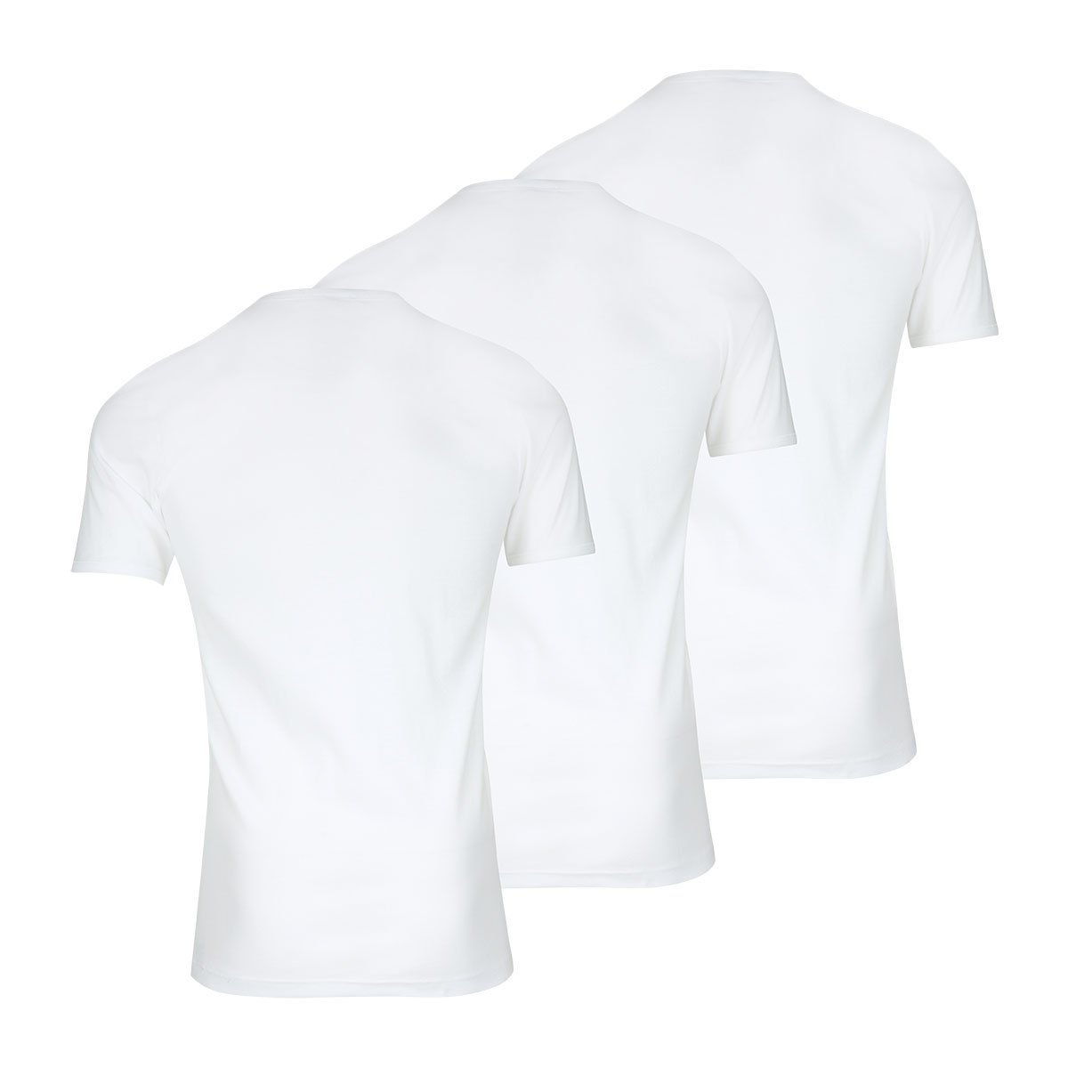Pack of 3 V-neck classic T-shirts EMINENCE White