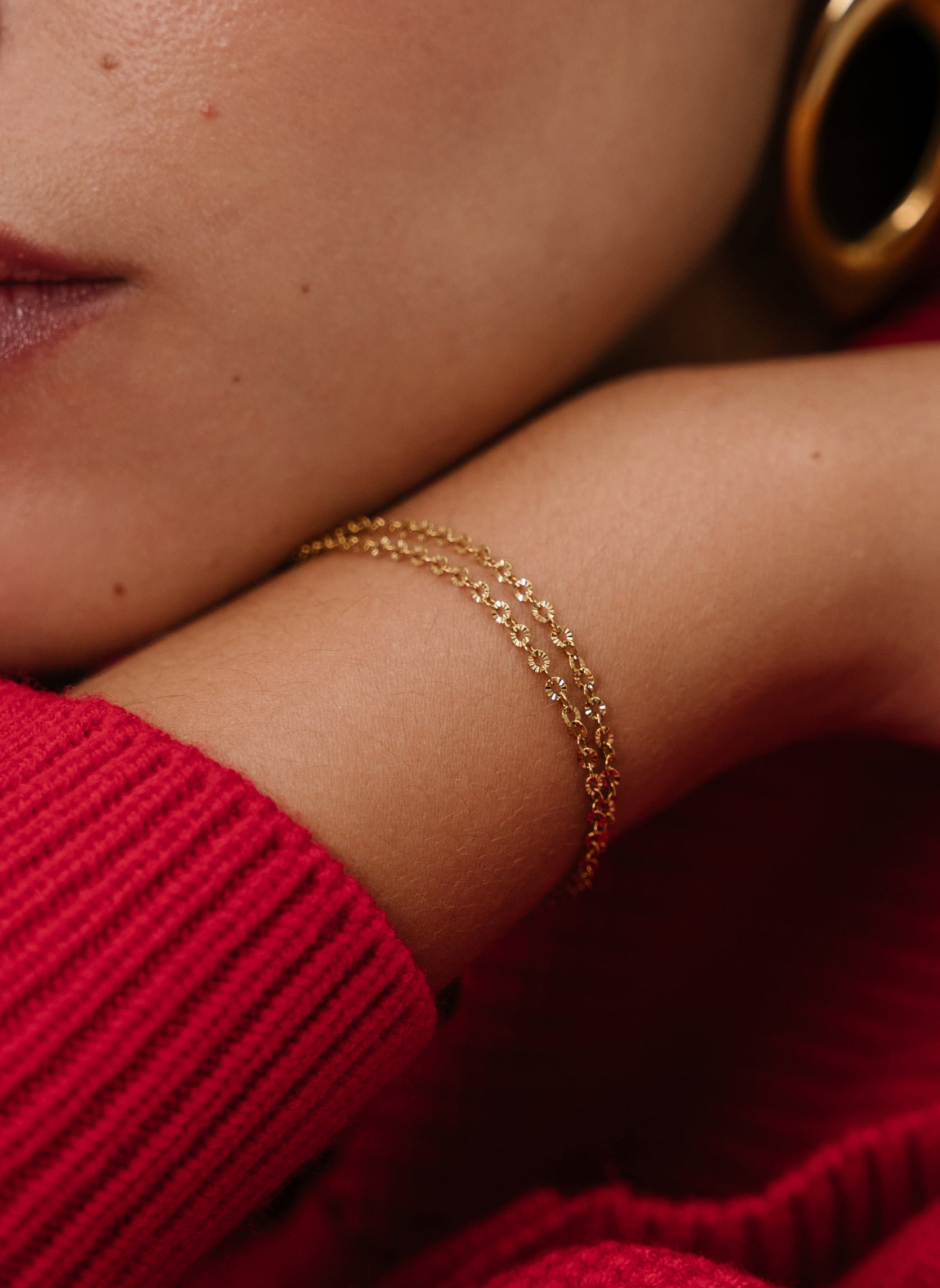 Starry chain bracelet Andrea AEC Paris Golden