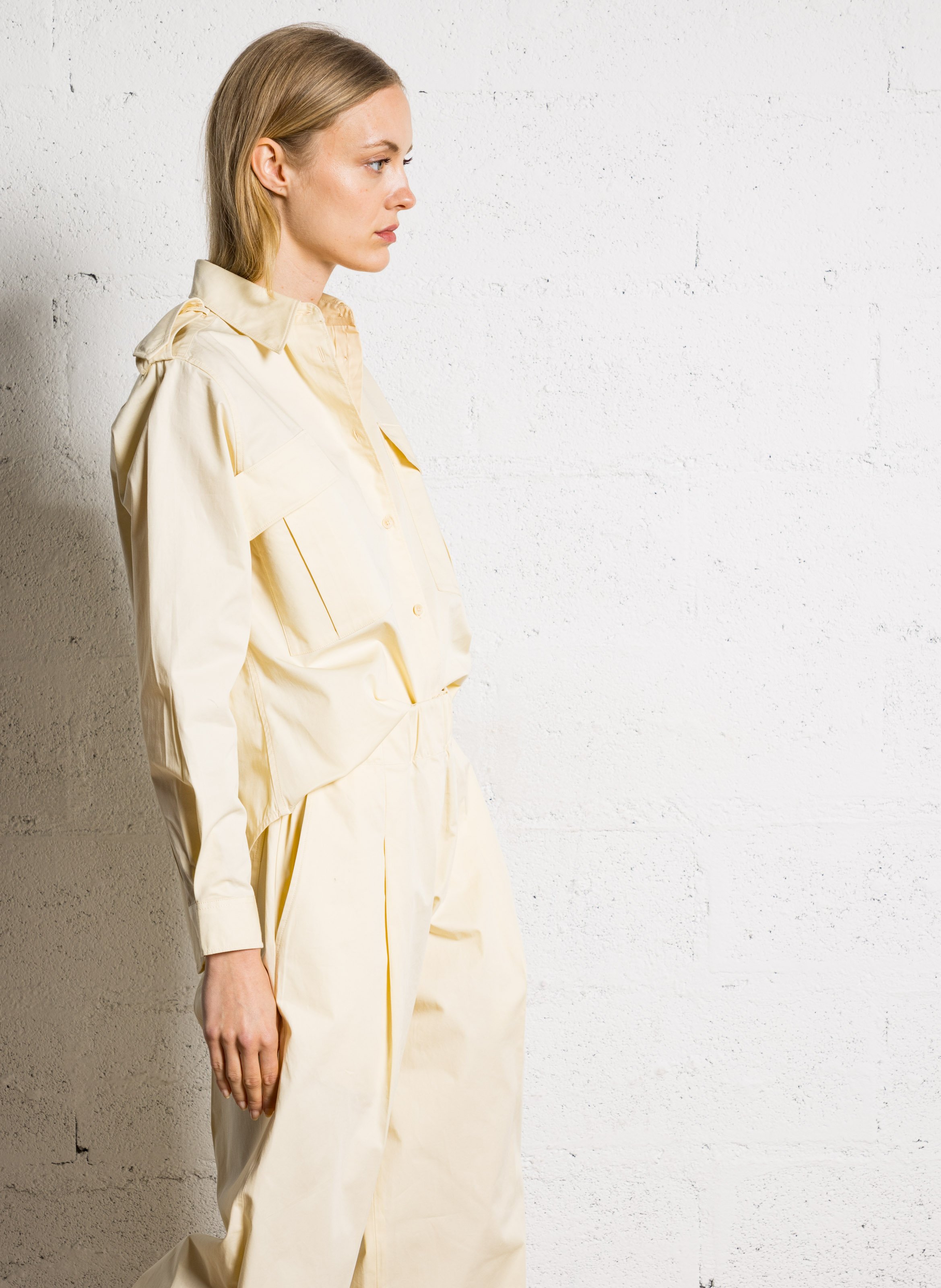 Capri plain oversized shirt LAURENCE BRAS Beige