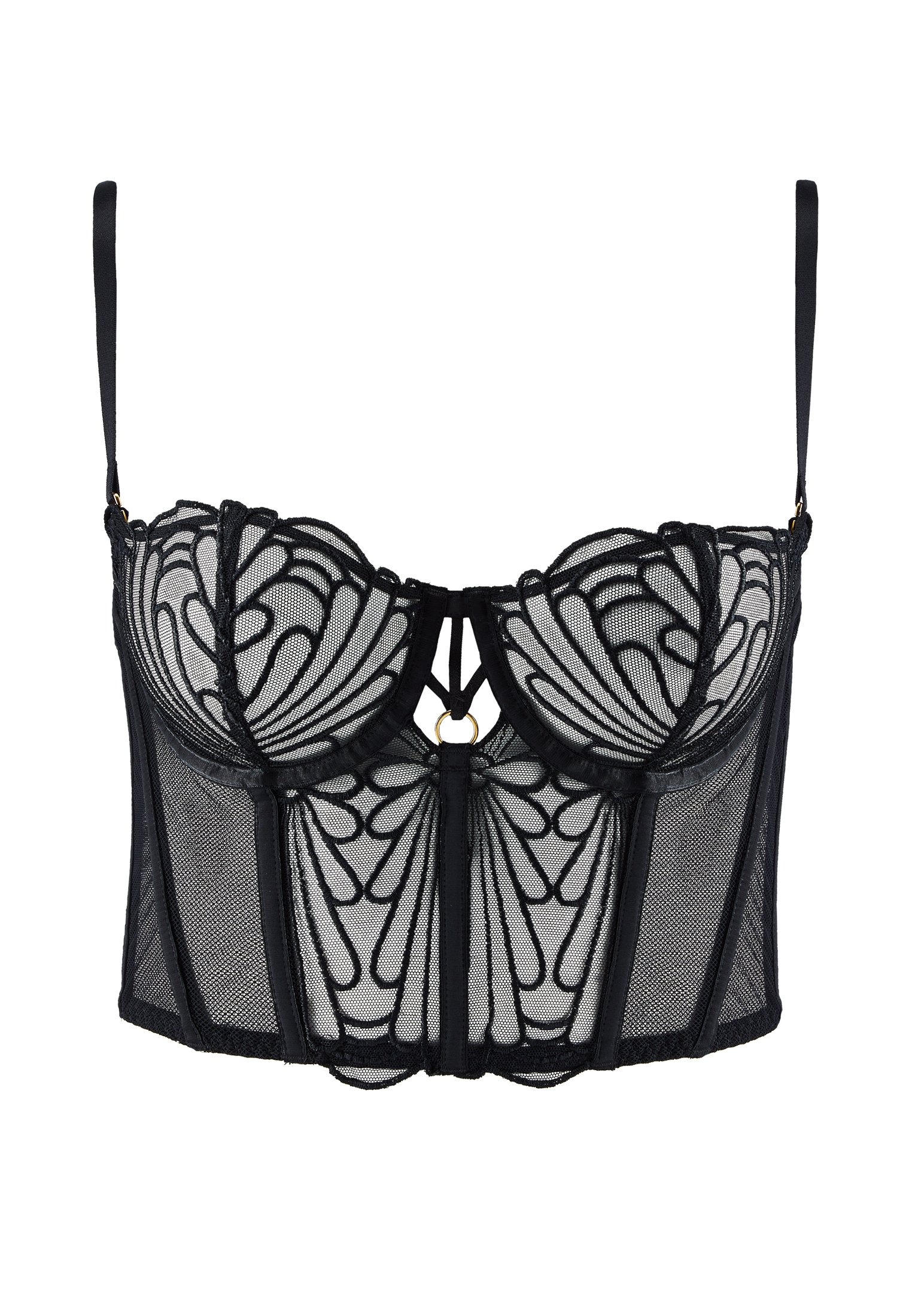 Underwear/outerwear bustier bra AUBADE Black