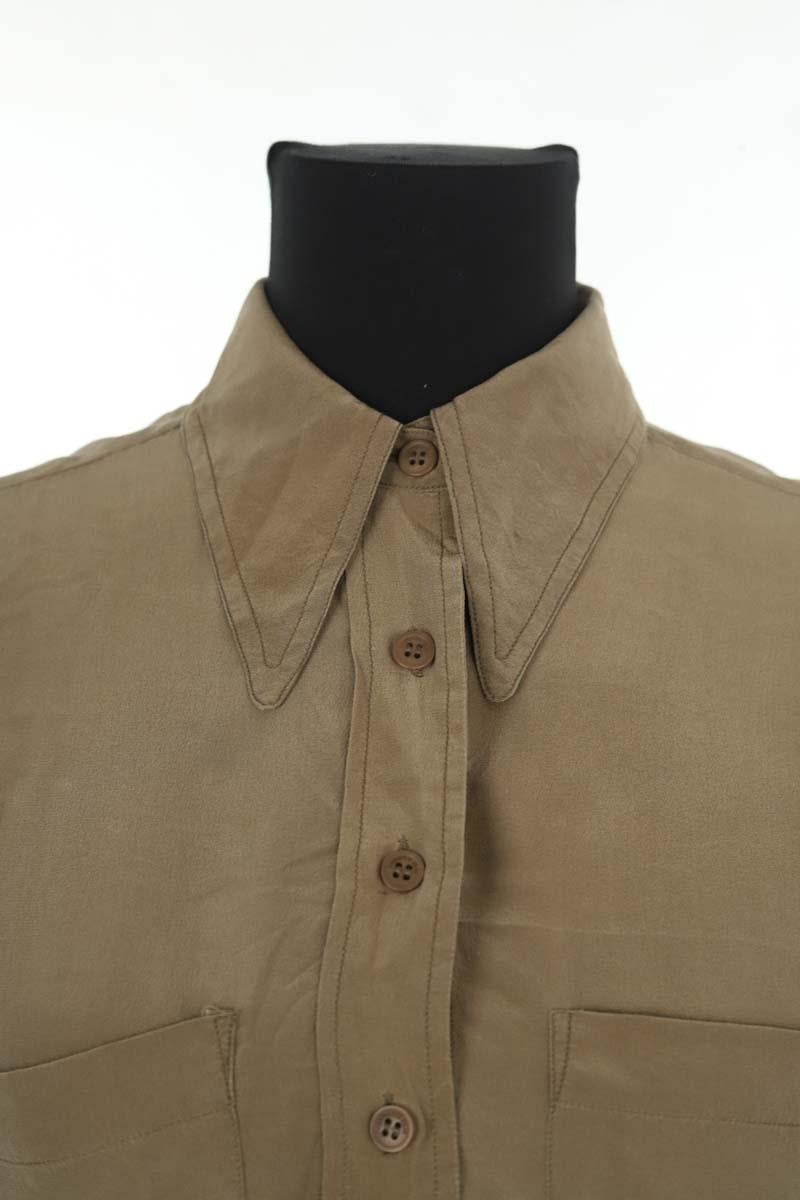 Daniel silk shirt LAURENCE BRAS - Seconde Main Khaki