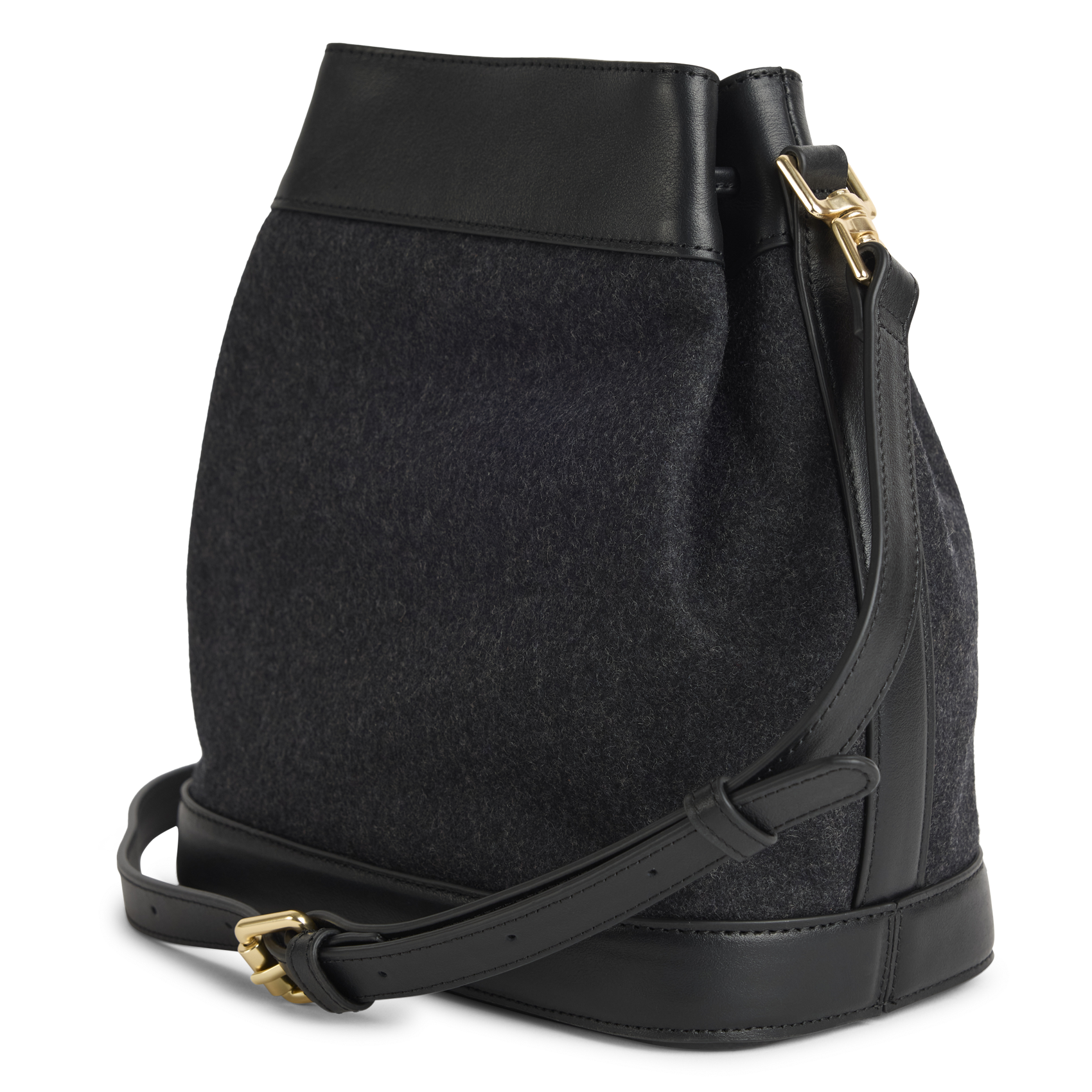 Sac seau en cuir mélangé NAT & NIN Noir