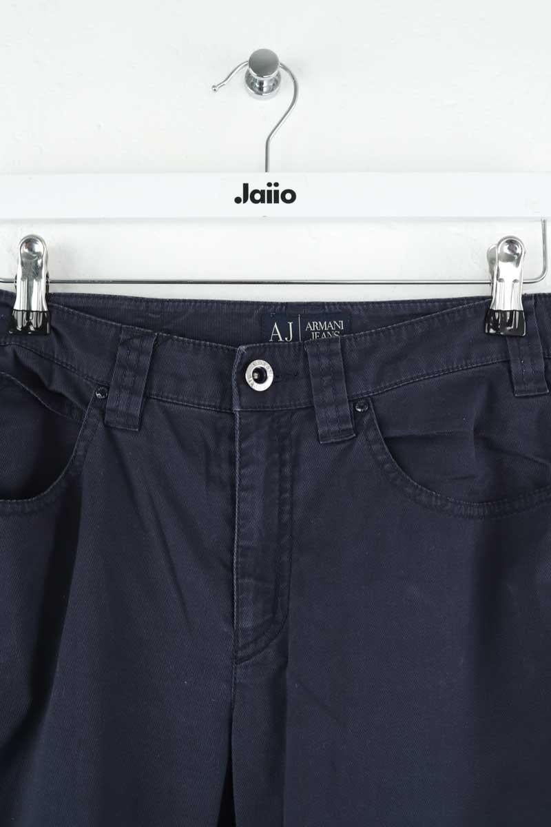 Slim-fit cotton cargo pants ARMANI - SECONDE MAIN Blue