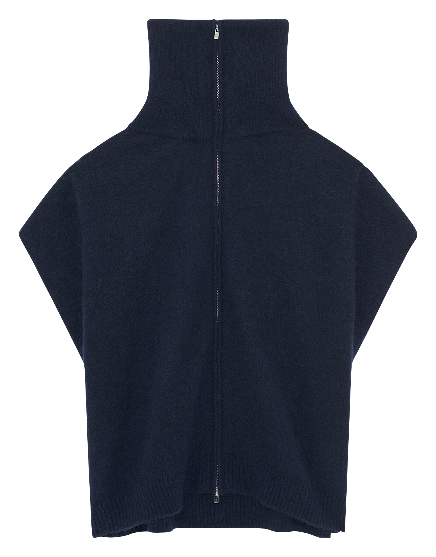 Trucker collar vest Blue