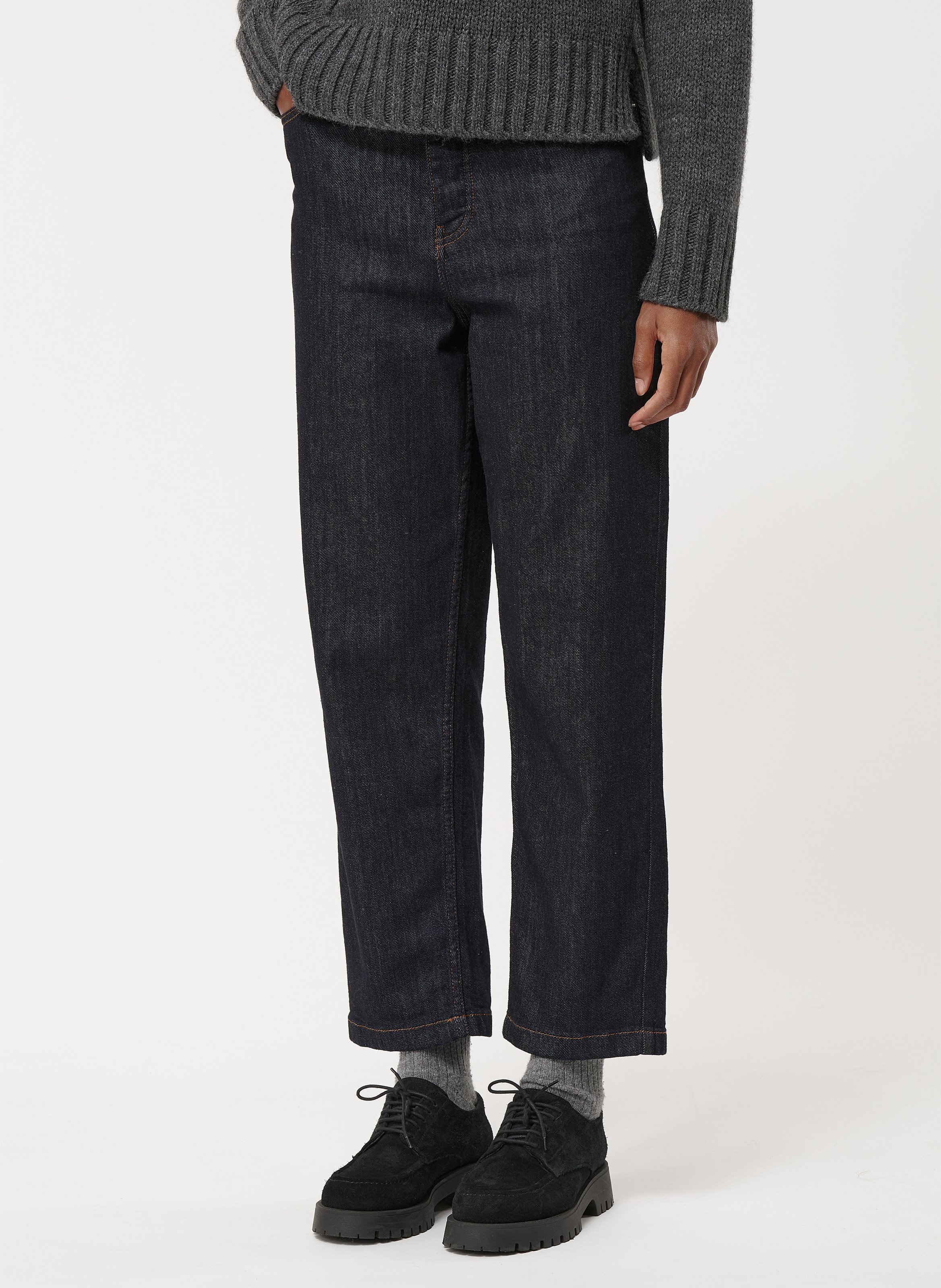 Jean droit en coton  HUMILITY Bleu