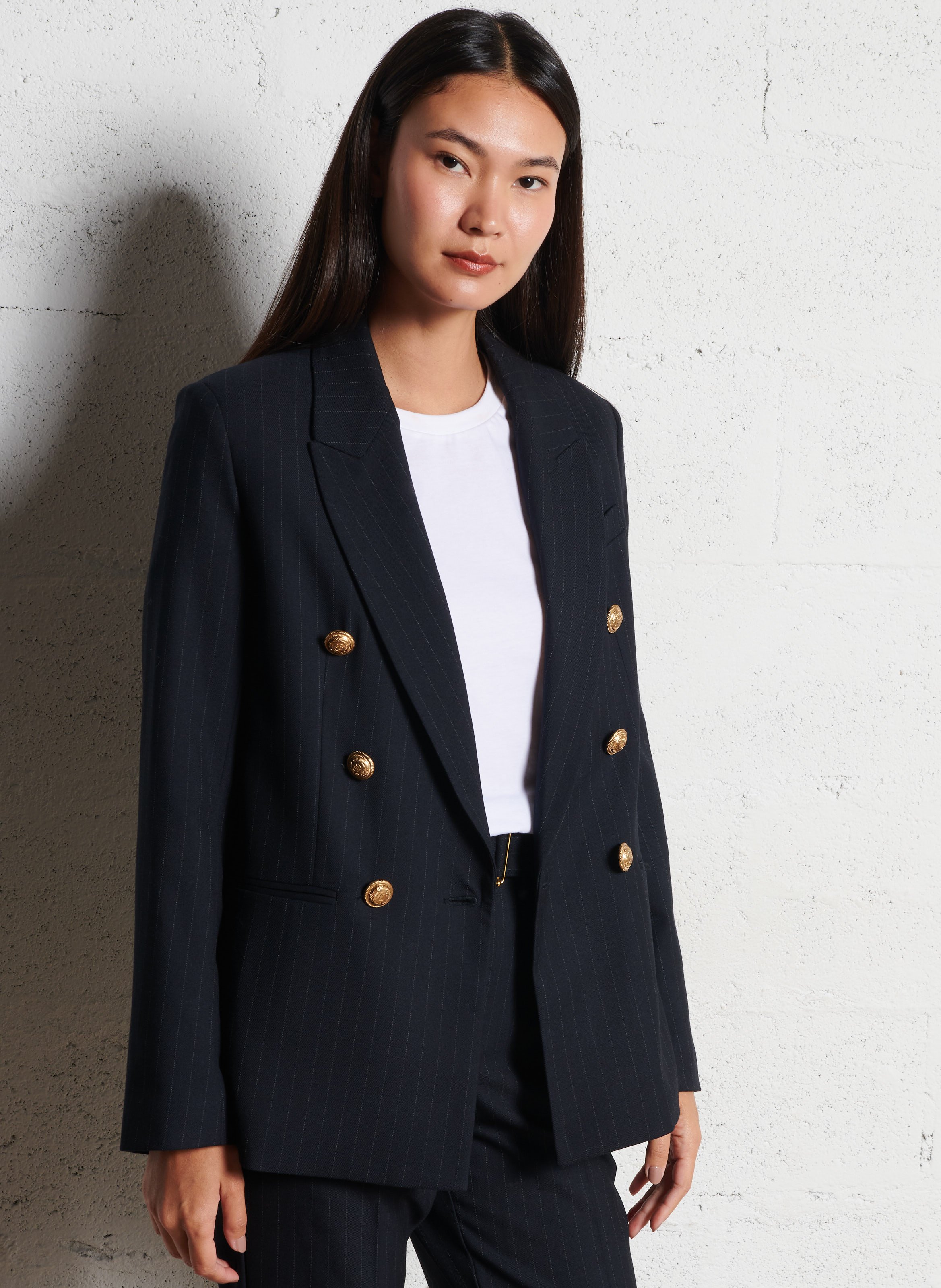 Striped suit jacket IKKS Blue