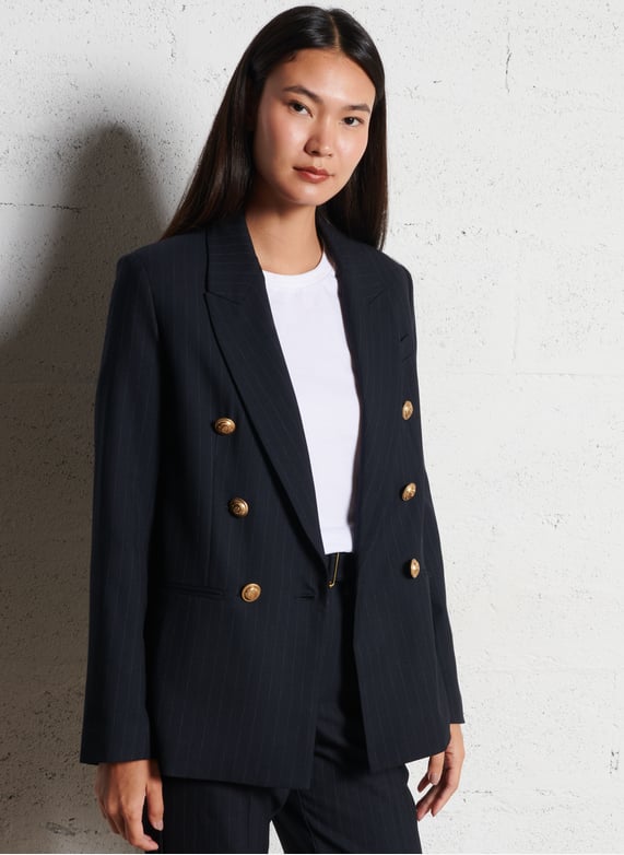 Tailleur Elegante Giacca E Pantalone Blu Donna Tailleur Elegante Giacca E Pantalone Blu Donna
