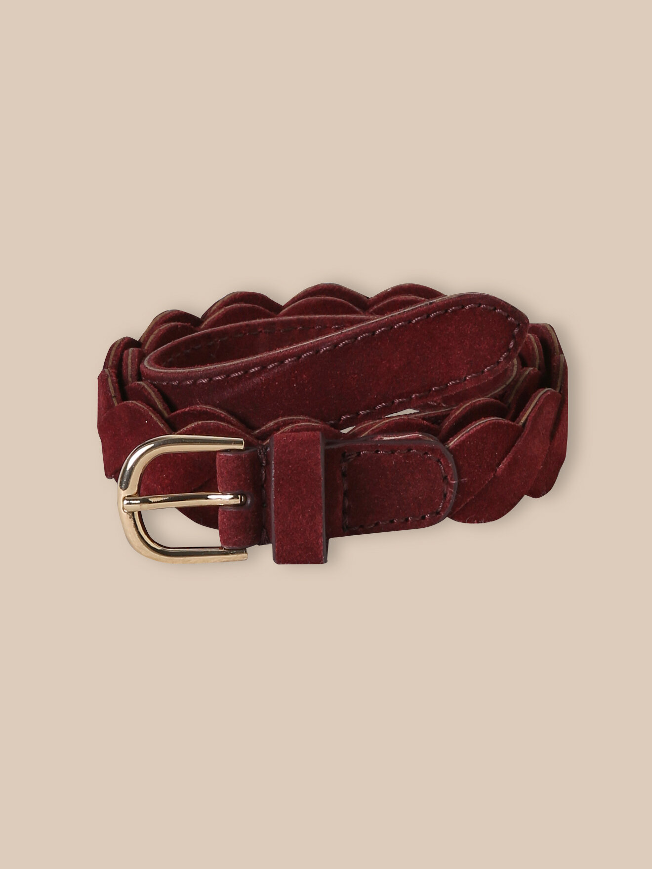 Braided leather belt CYRILLUS