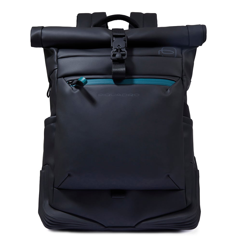 Backpack for PC and iPad® with chest strap, u-lock loops, and rear light loop PIQUADRO