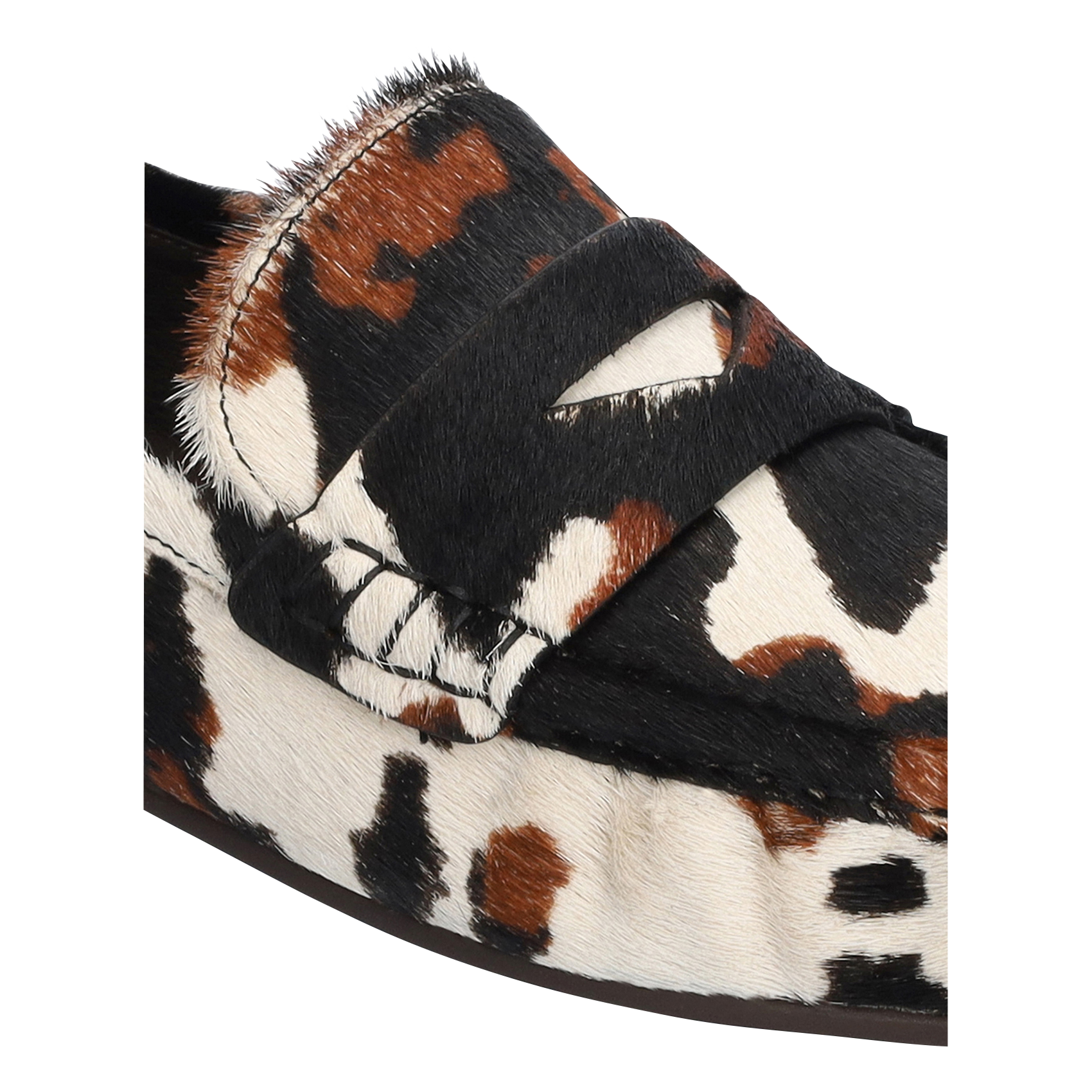 Mocassins imprimés en cuir  BIBI LOU Noir