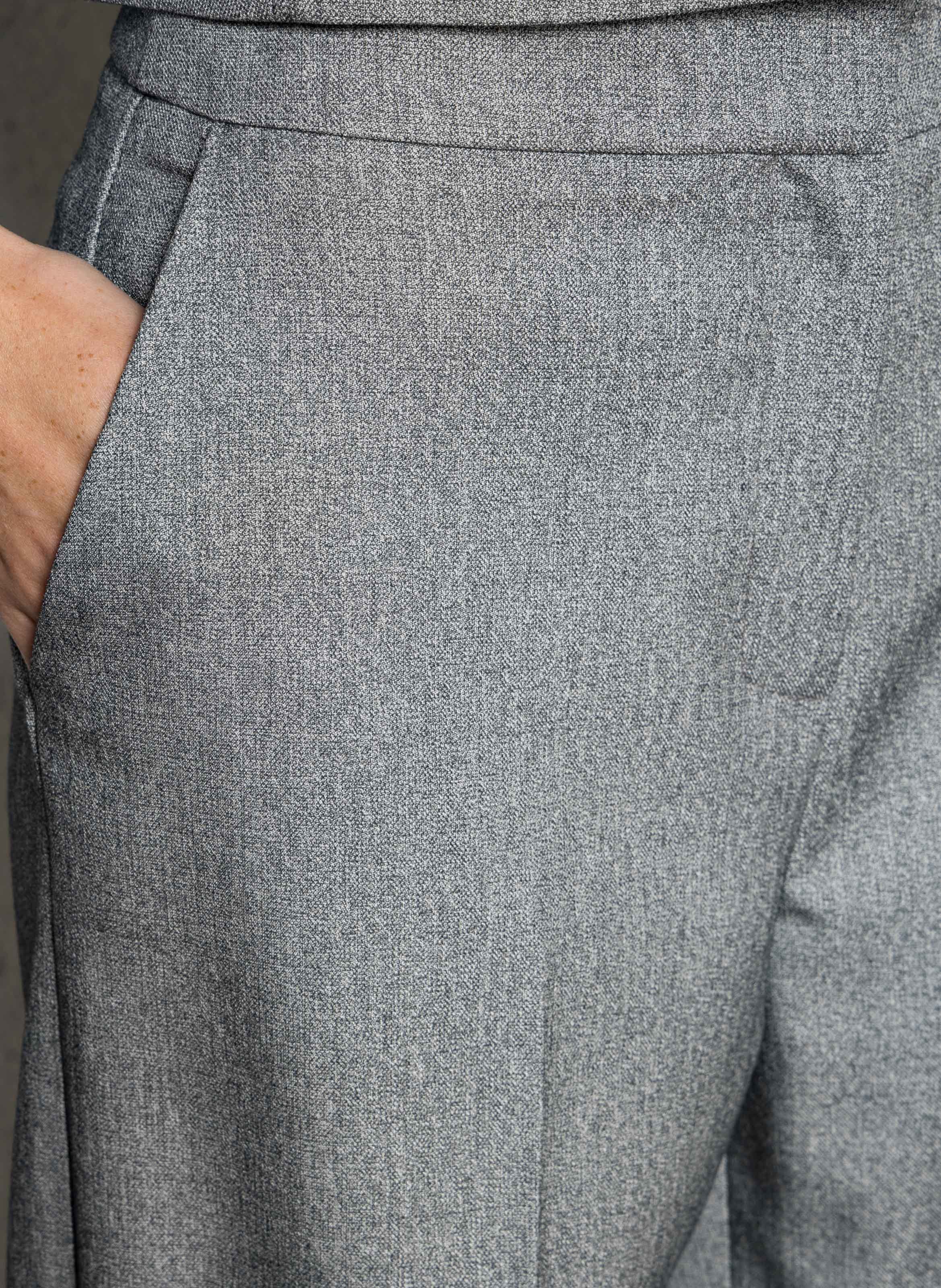 Pantalon droit taille haute IMPERIAL Gris