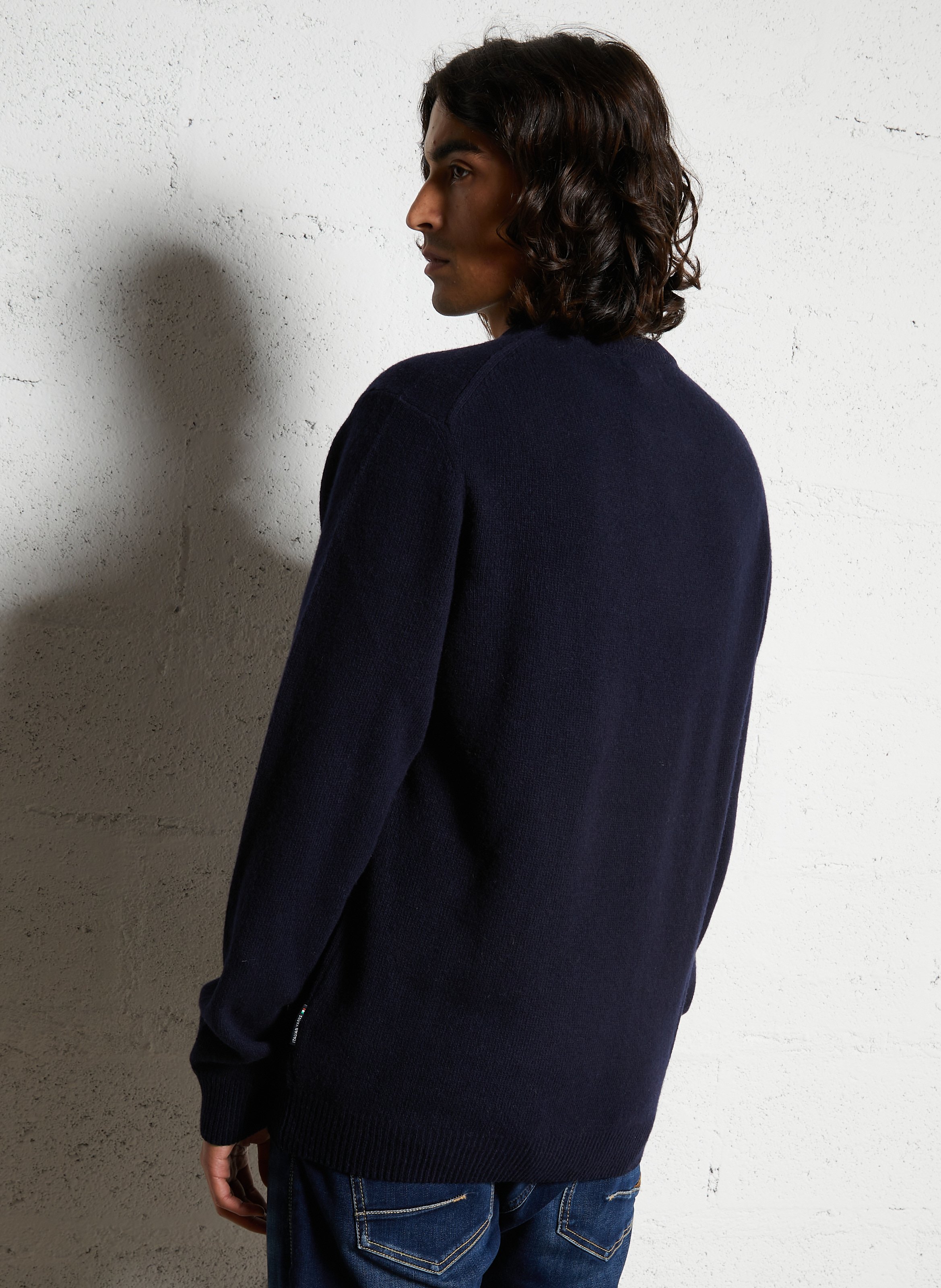 Alpaca wool sweater CASUAL FRIDAY Blue