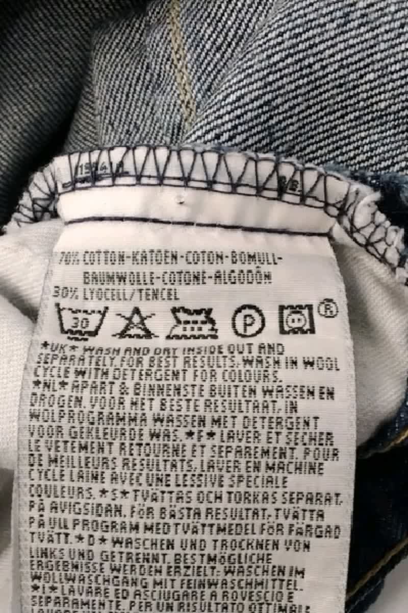 Straight cotton-blend pants LEVI'S - Seconde main Blue