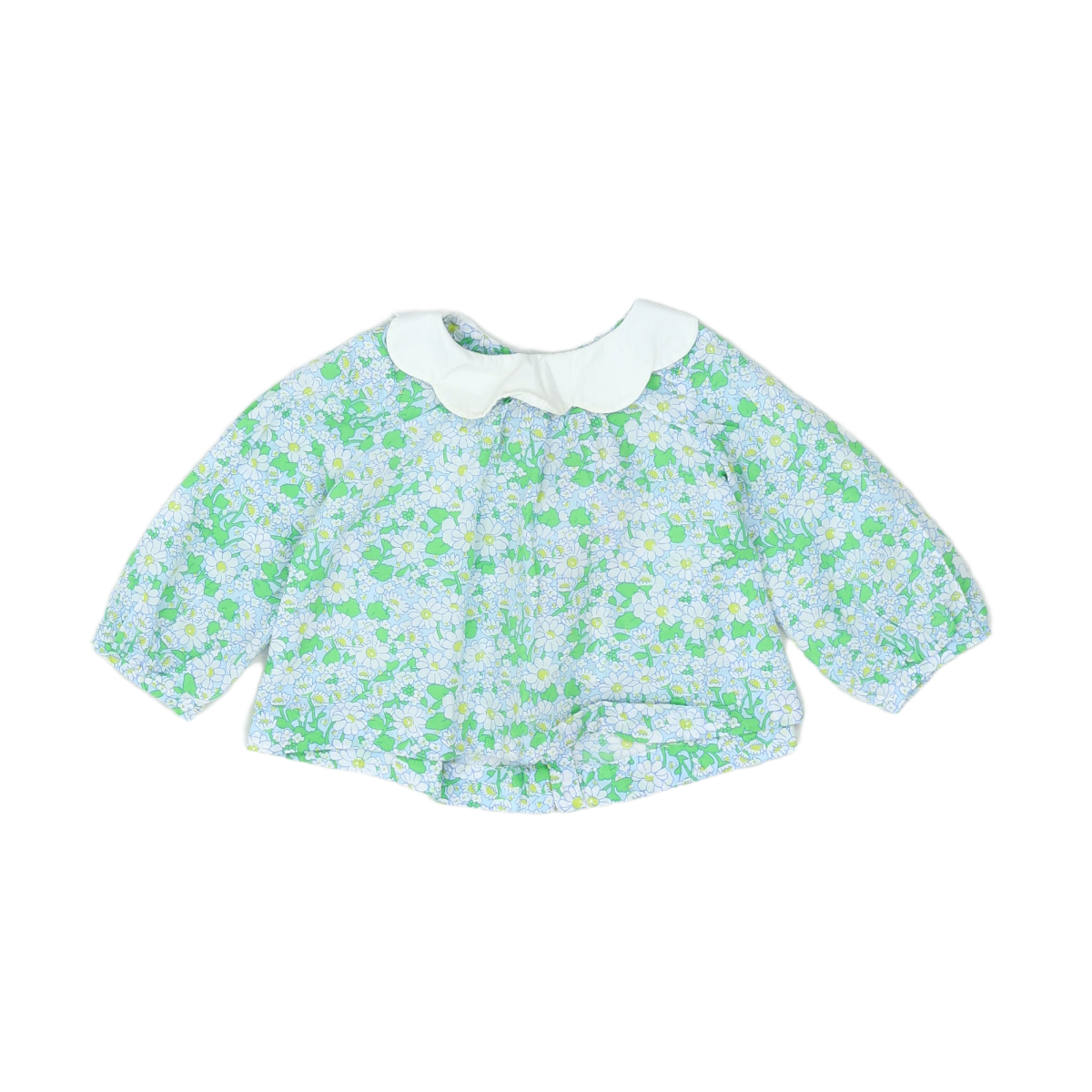Green baby blouse - 12 months JACADI - Seconde Main Green