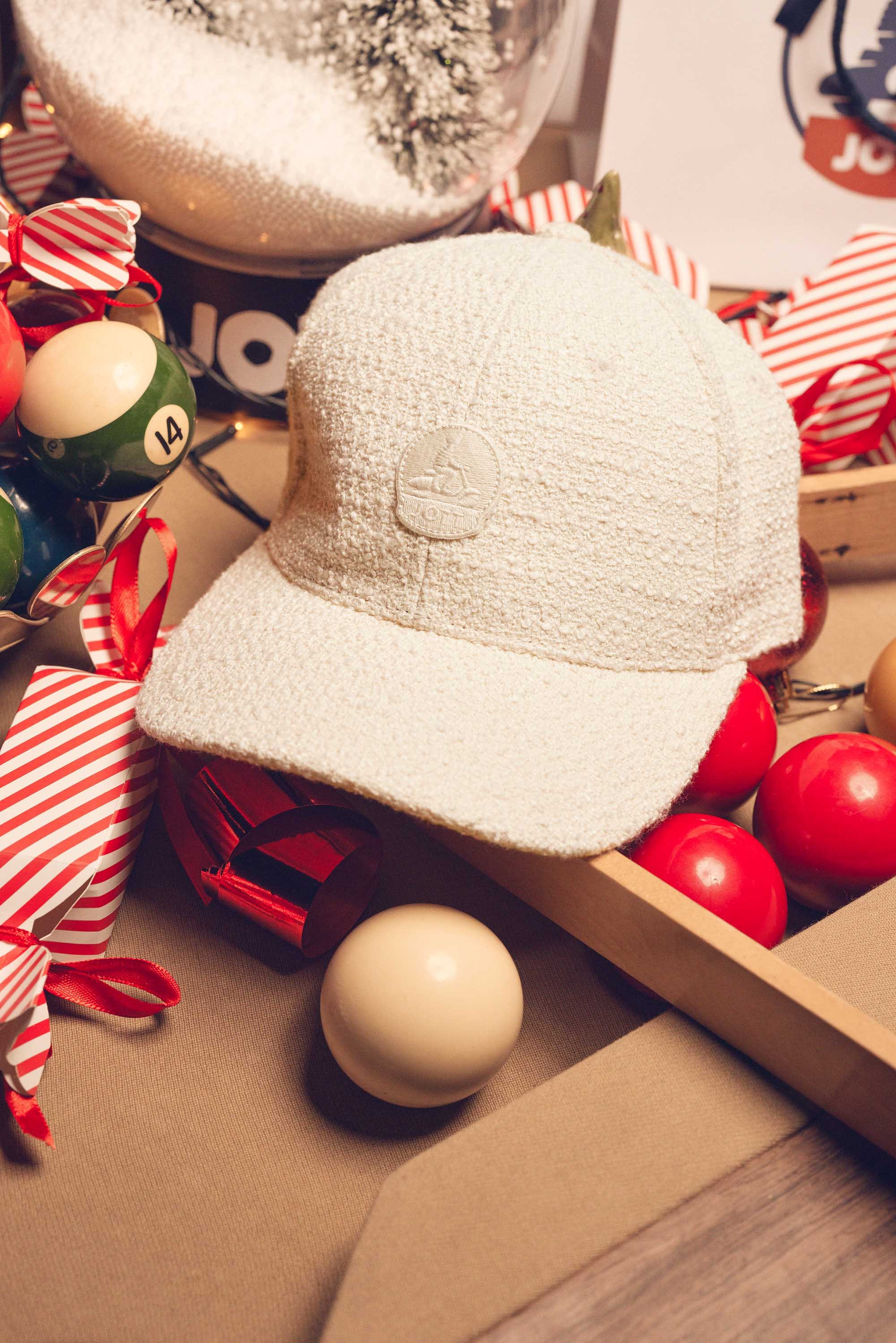 Tweed fox cap JOTT White