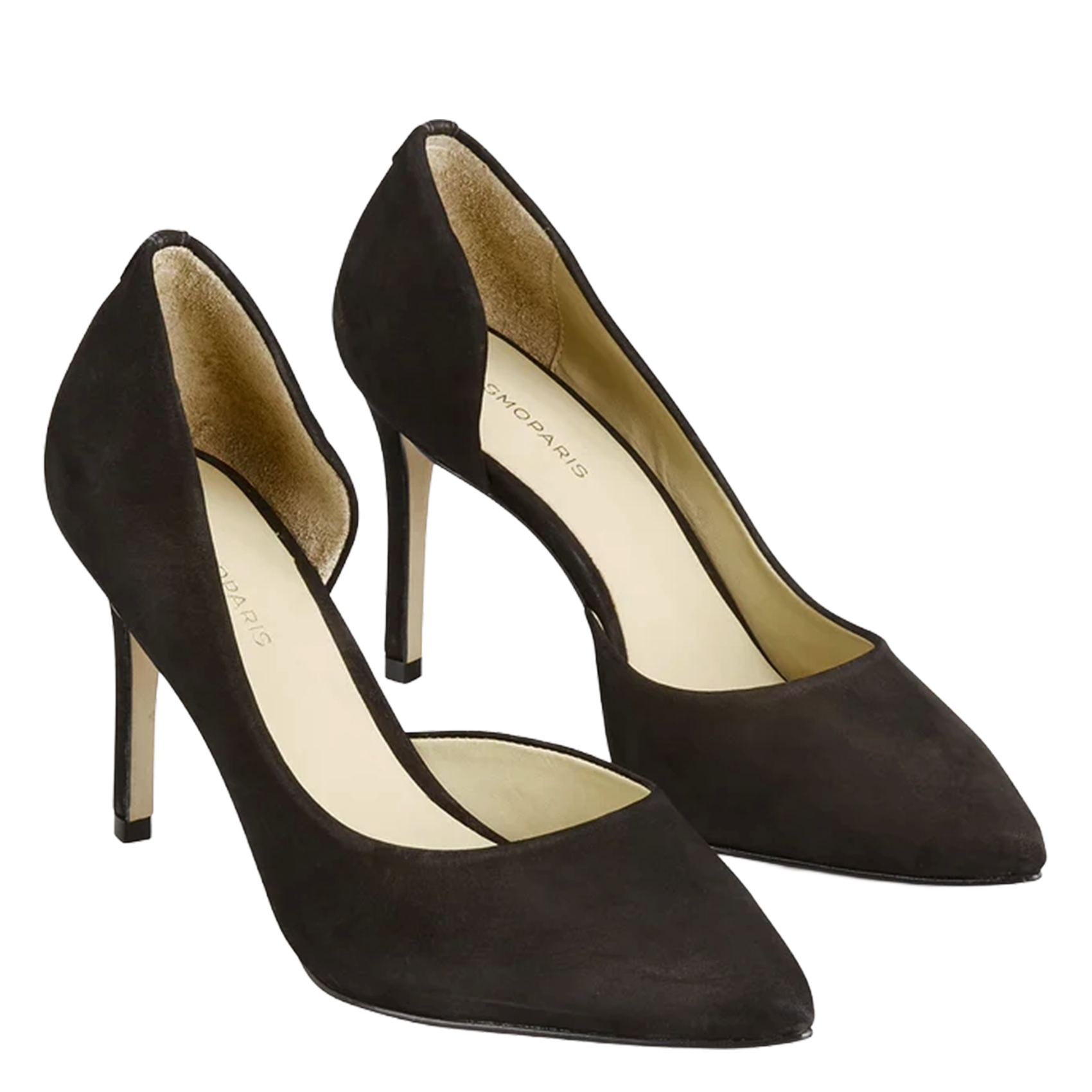 Stiletto heels in leather COSMOPARIS Black