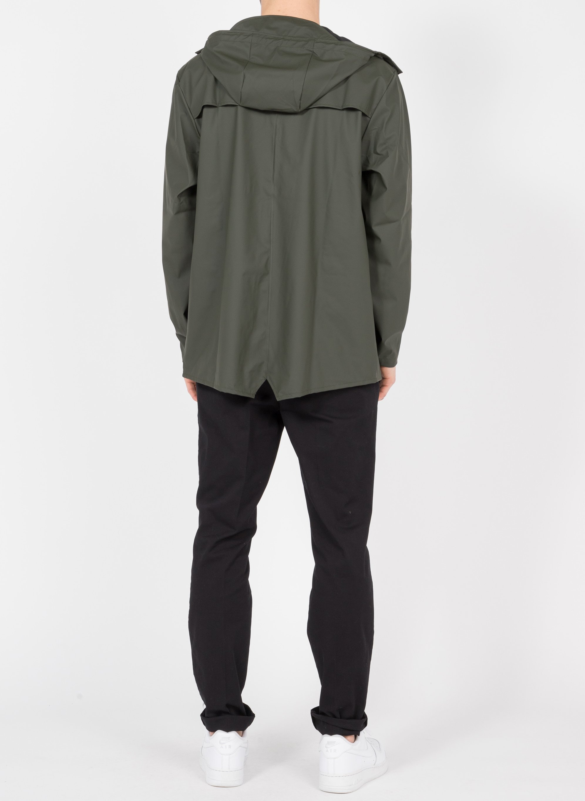 Coupe-vent à capuche RAINS Vert