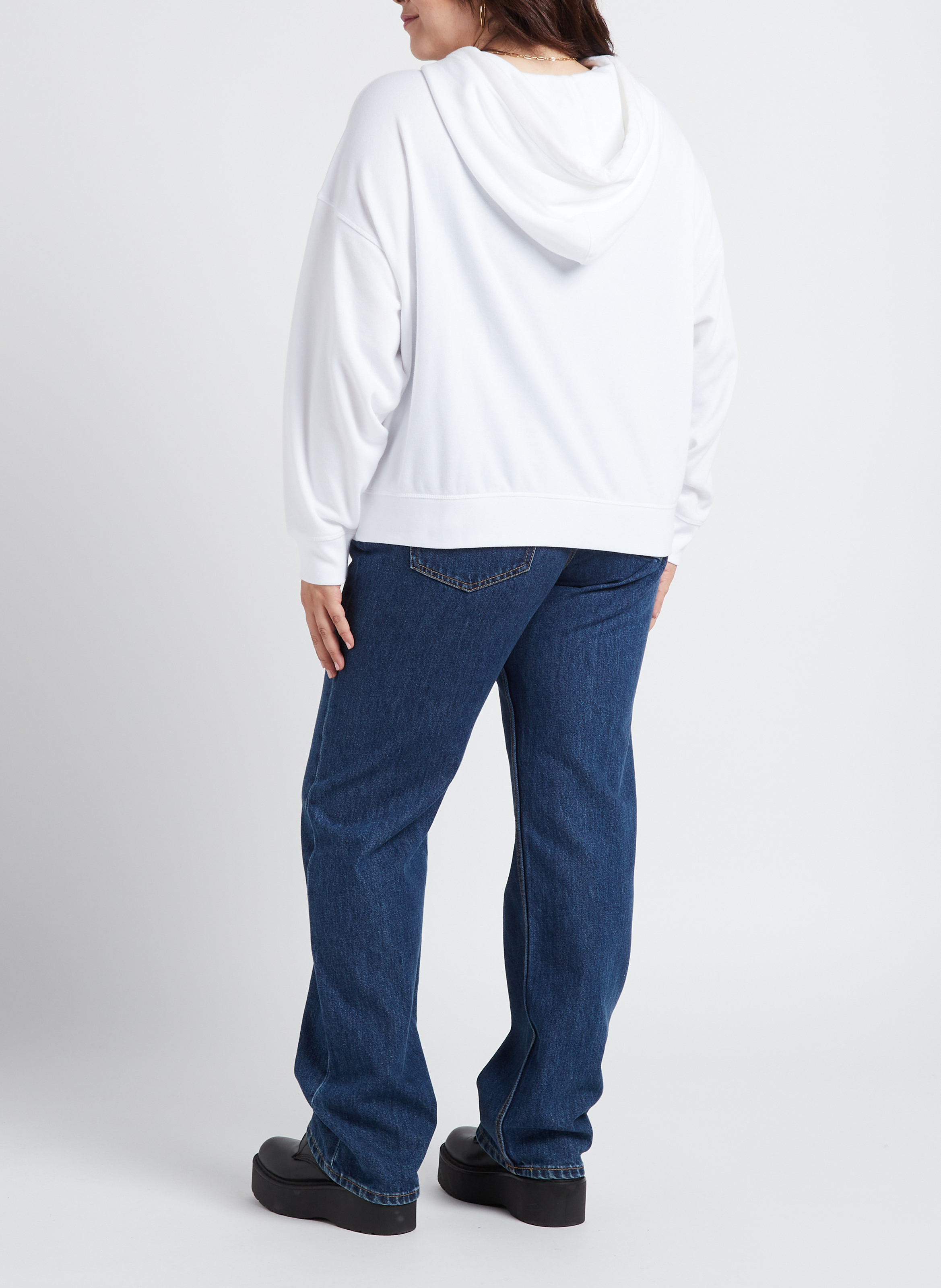 Sweater met zeefdruk | katoenblend LEVI'S Wit