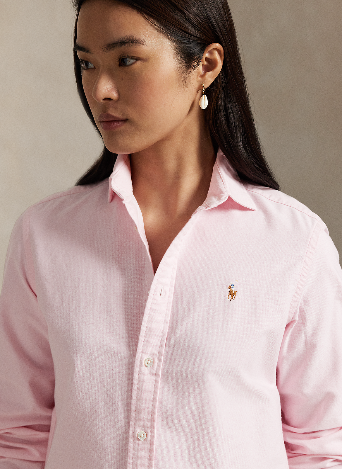 Blouse met klassieke kraag POLO RALPH LAUREN Roze