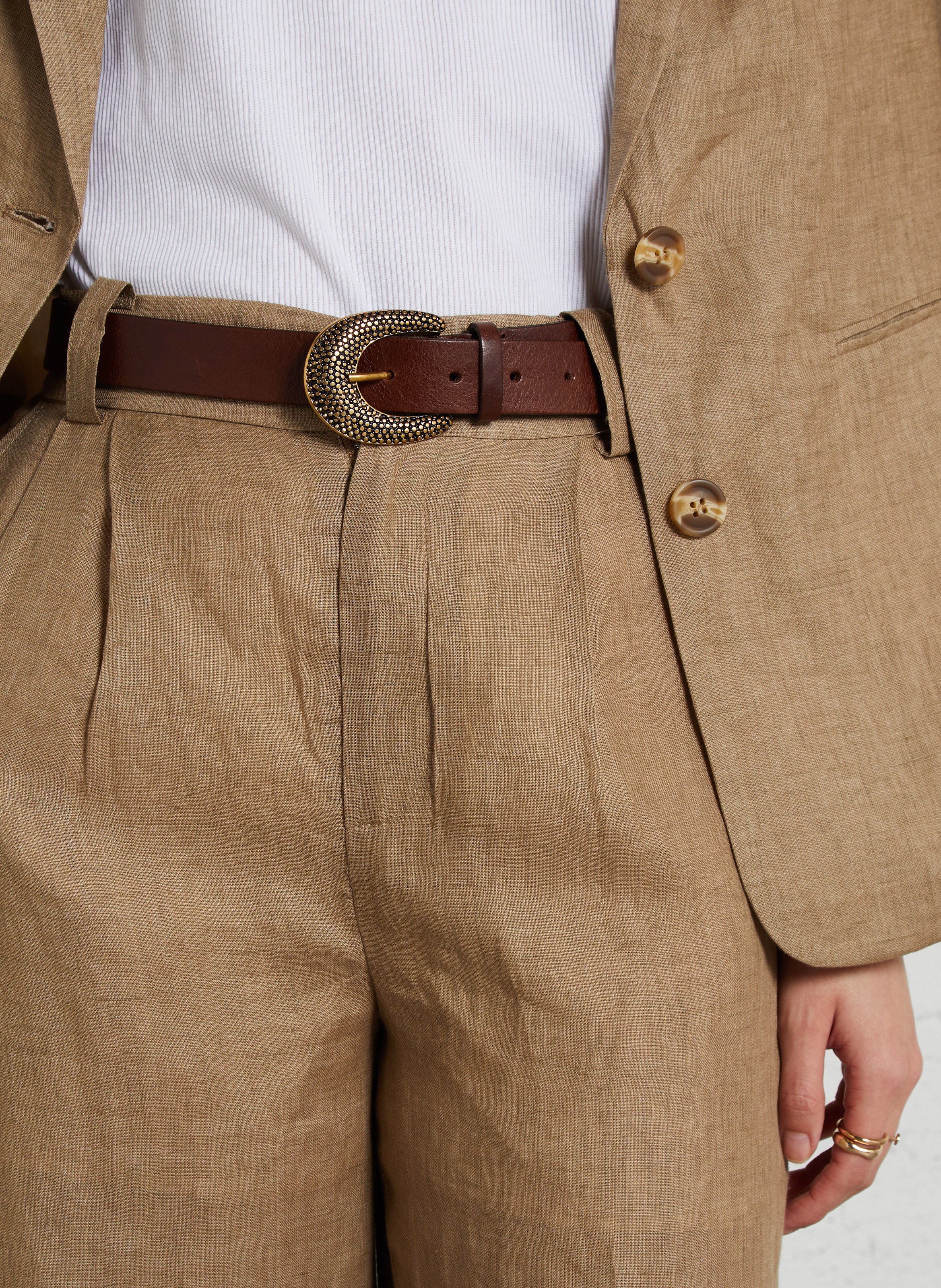 Leren riem SUD EXPRESS Bruin