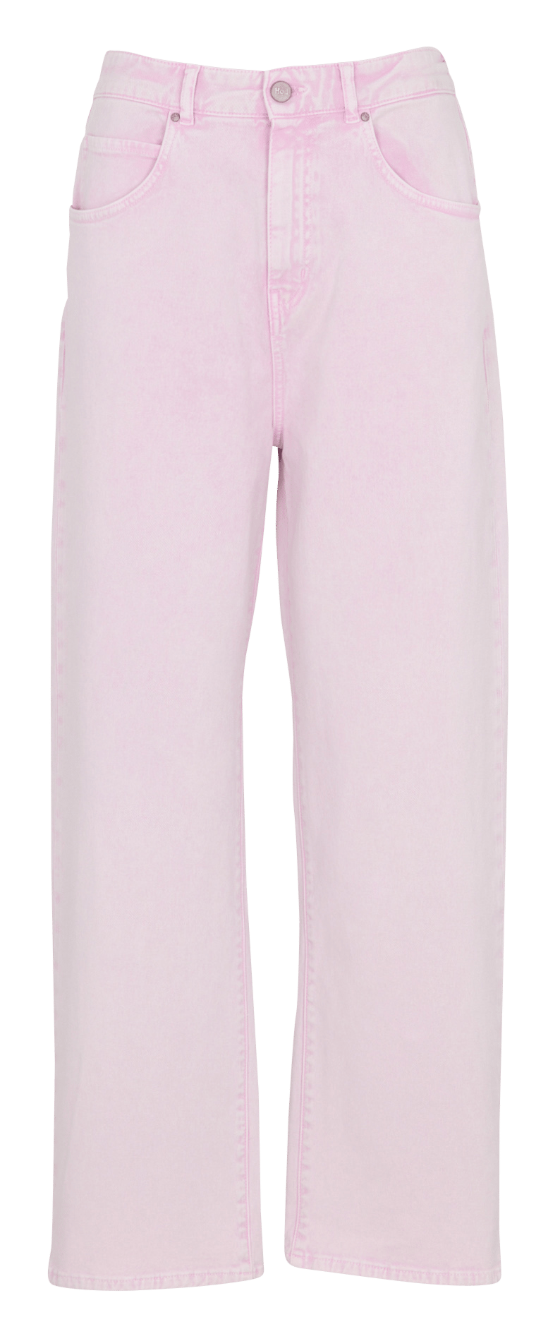 Rechte jeans met hoge taille - katoenblend HOD PARIS Roze