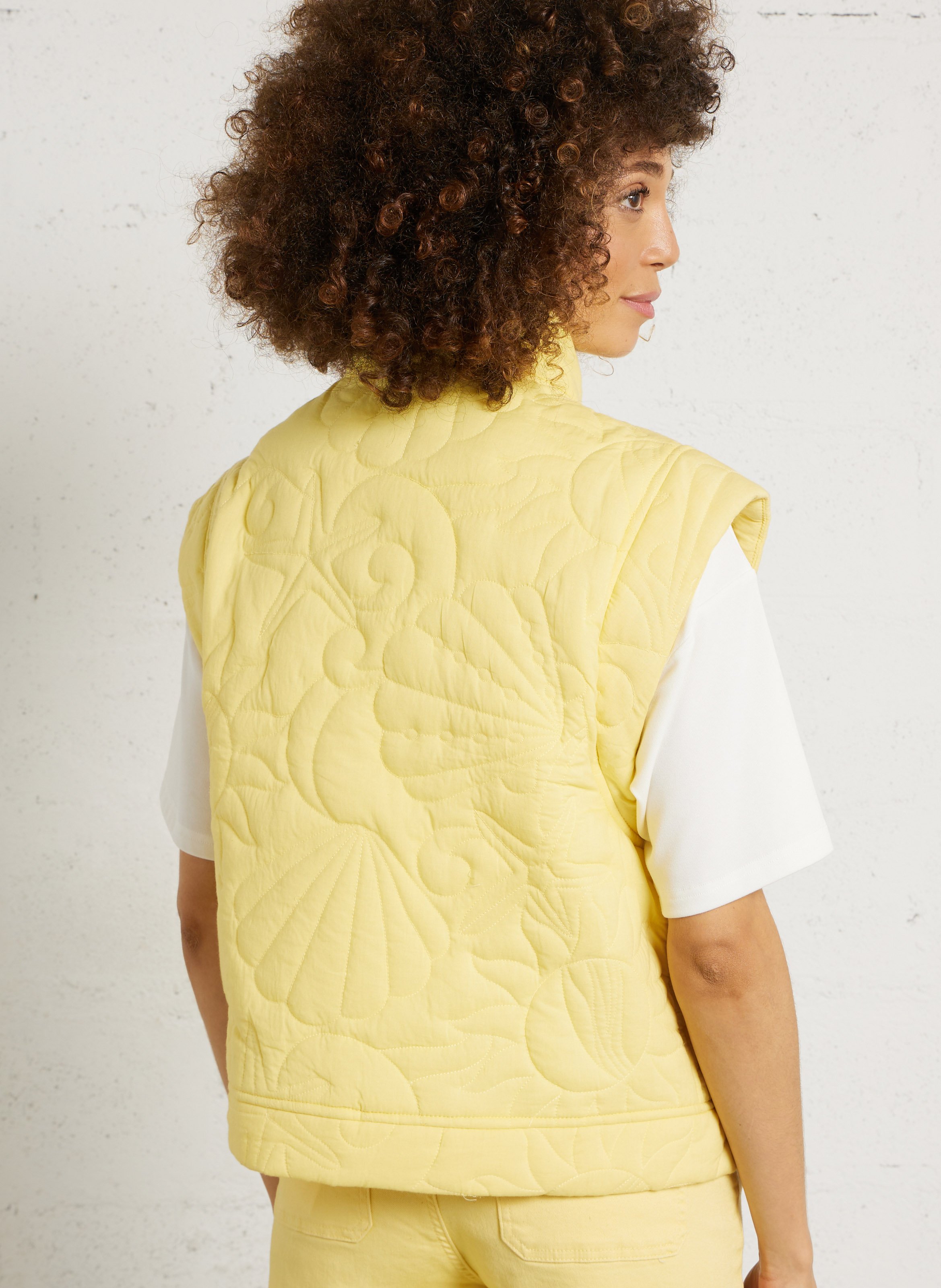 Gepolsterte gerade Baumwolljacke LA PETITE ETOILE Blau