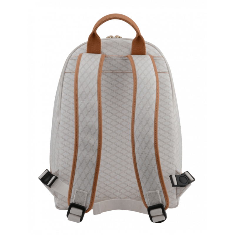 Calfskin leather backpack POURCHET White