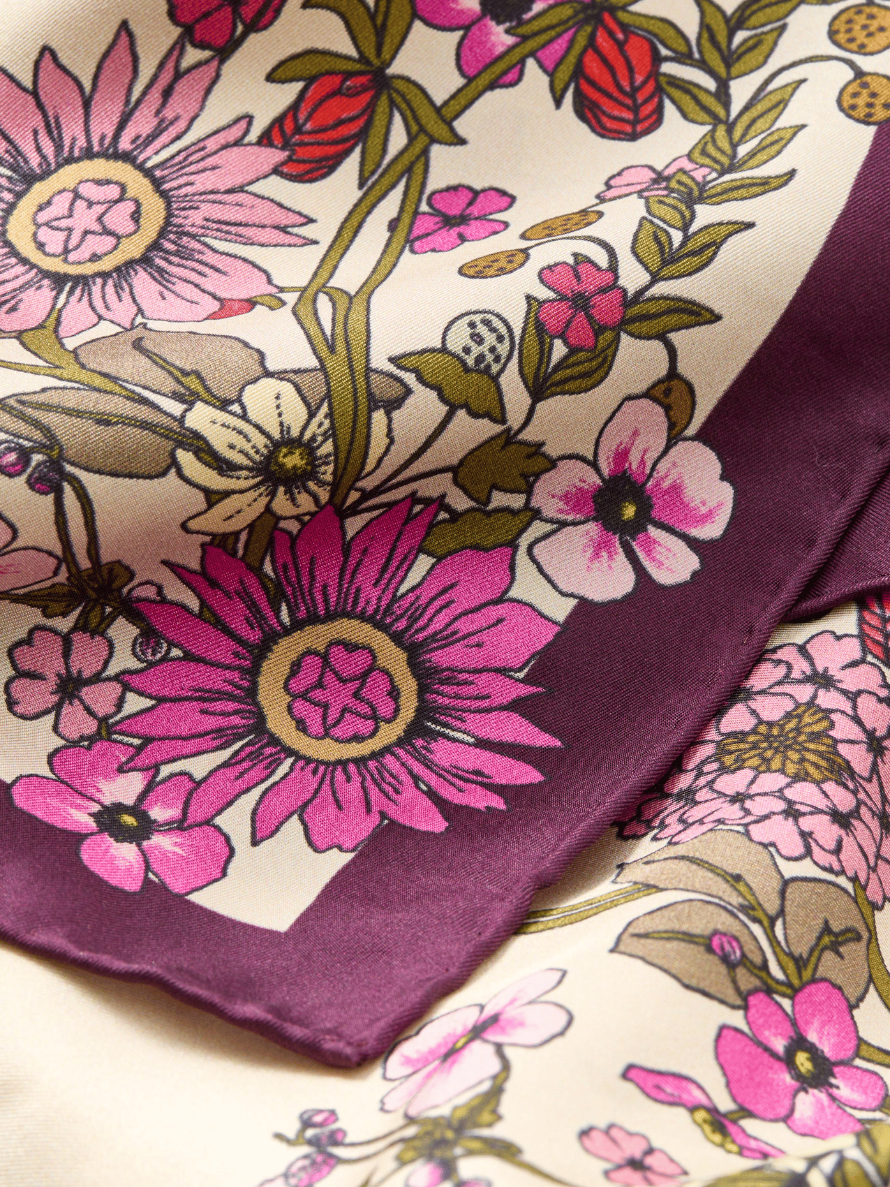 Silk scarf BECKSONDERGAARD Pink