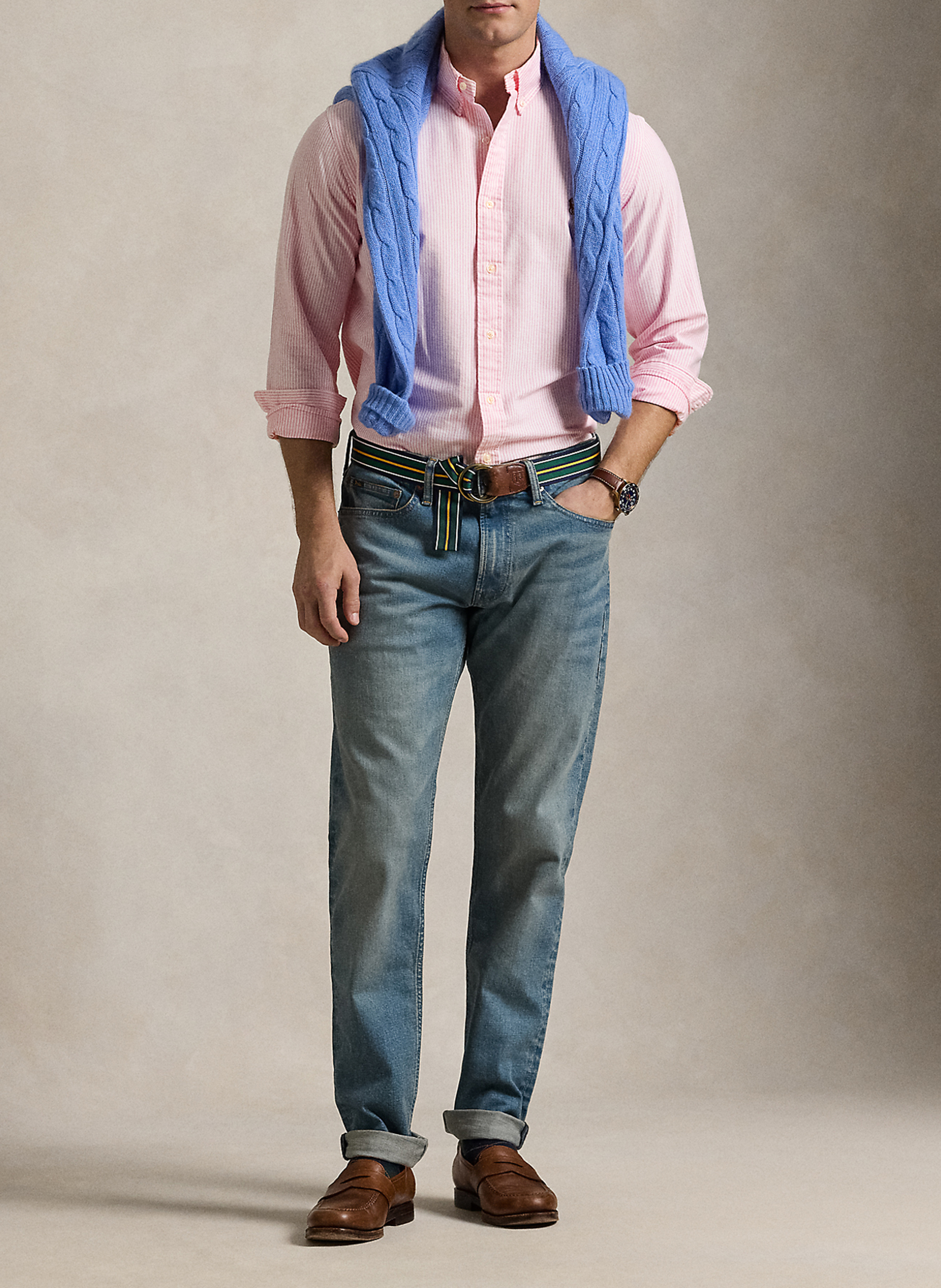 Baumwollhemd mit Print  POLO RALPH LAUREN Rosa