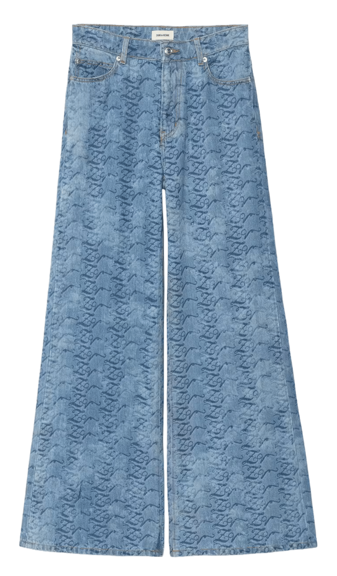 Jean large en coton bio ZADIG&VOLTAIRE Bleu