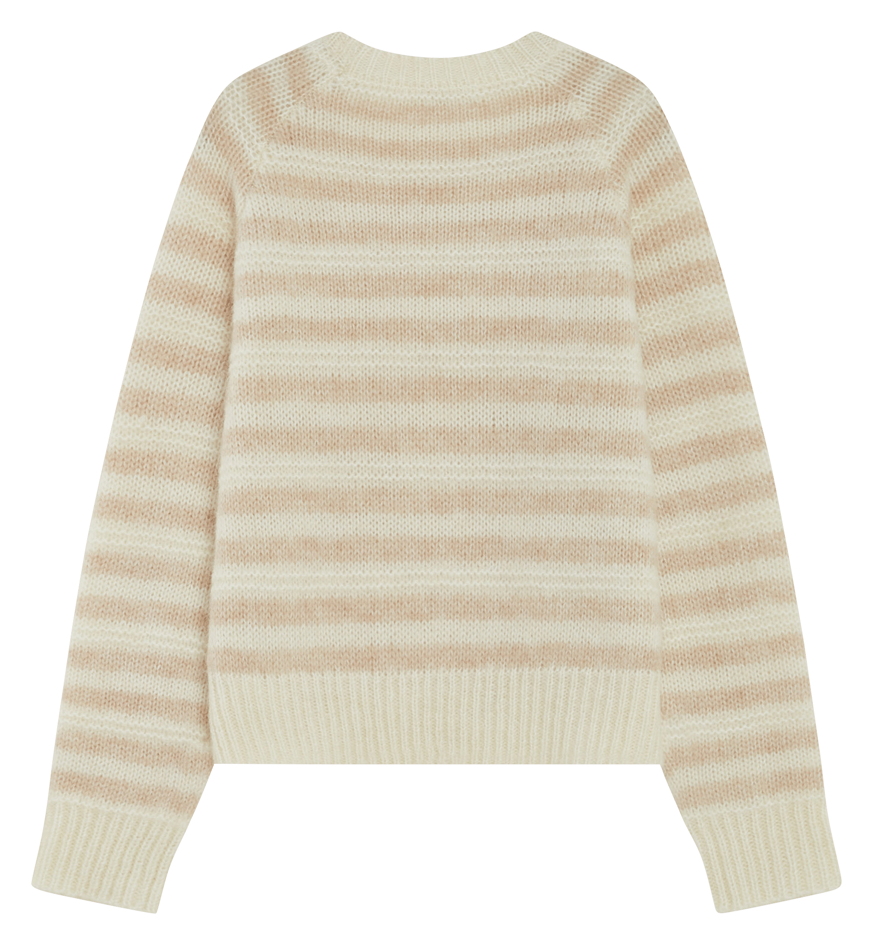 Pull col rond en laine mélangée GRACE ET MILA Beige