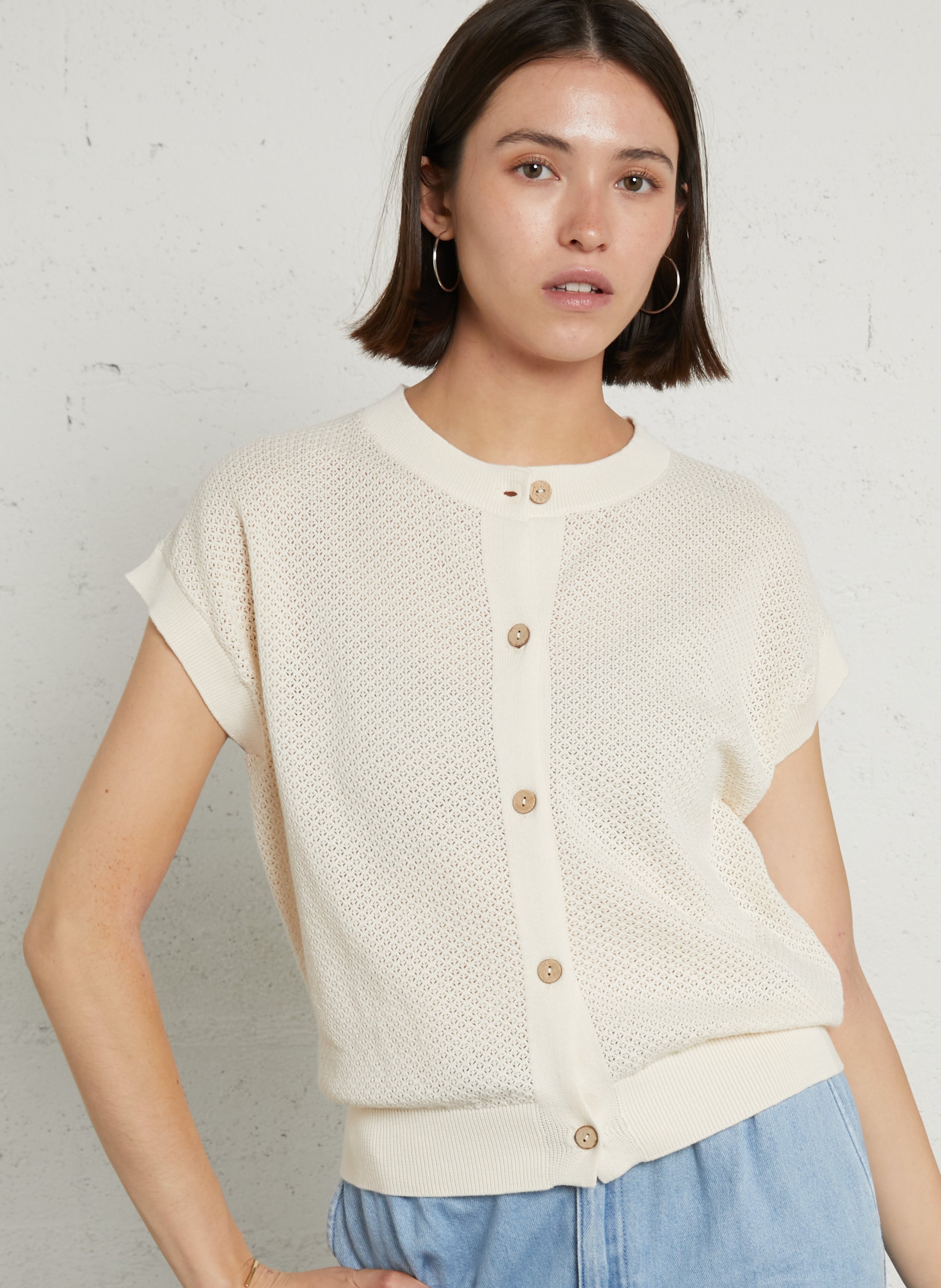 Oversized cotton cardigan MAISON 123