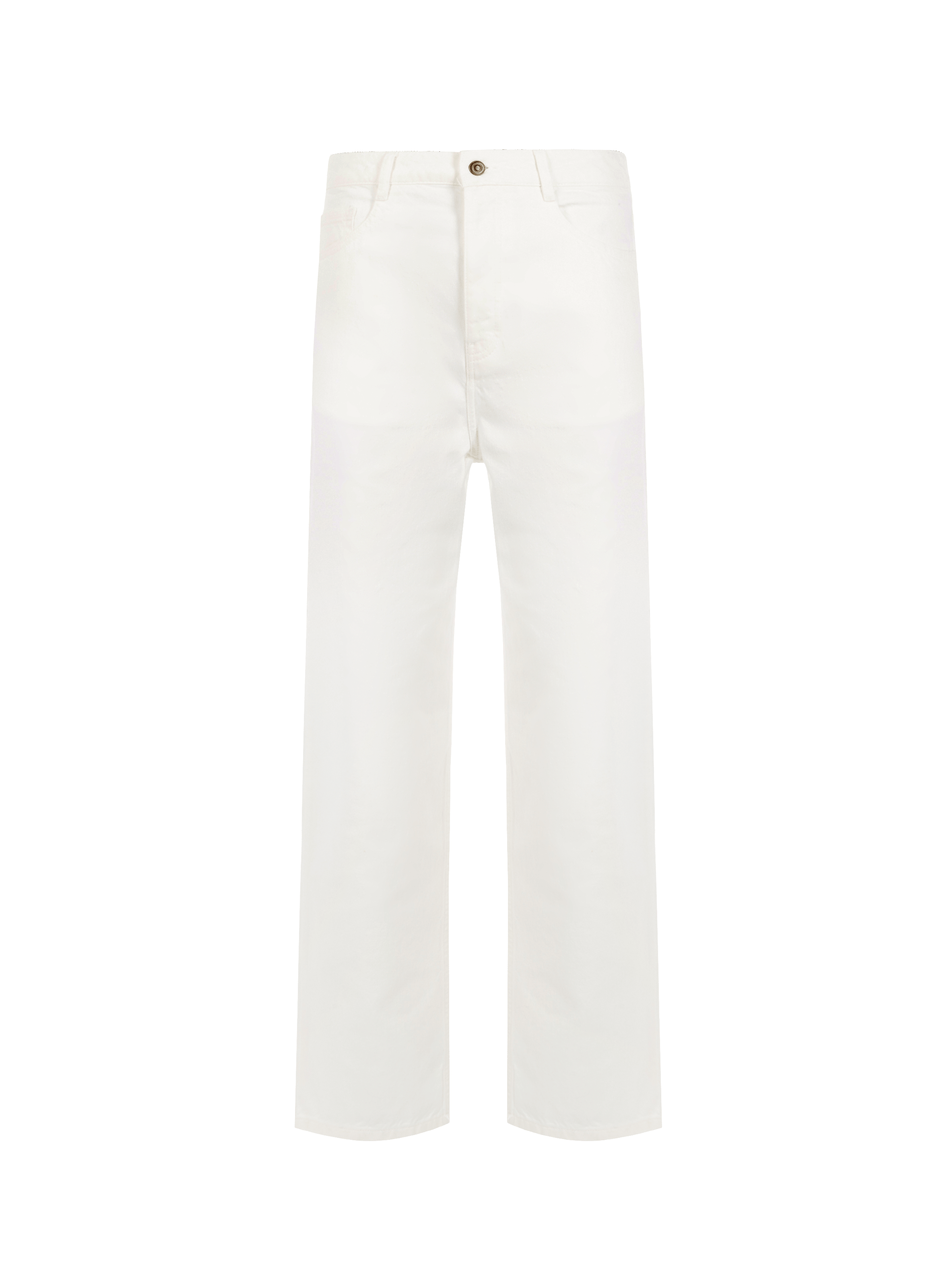 Straight leg jeans in cotton. SAISON 1865 Beige