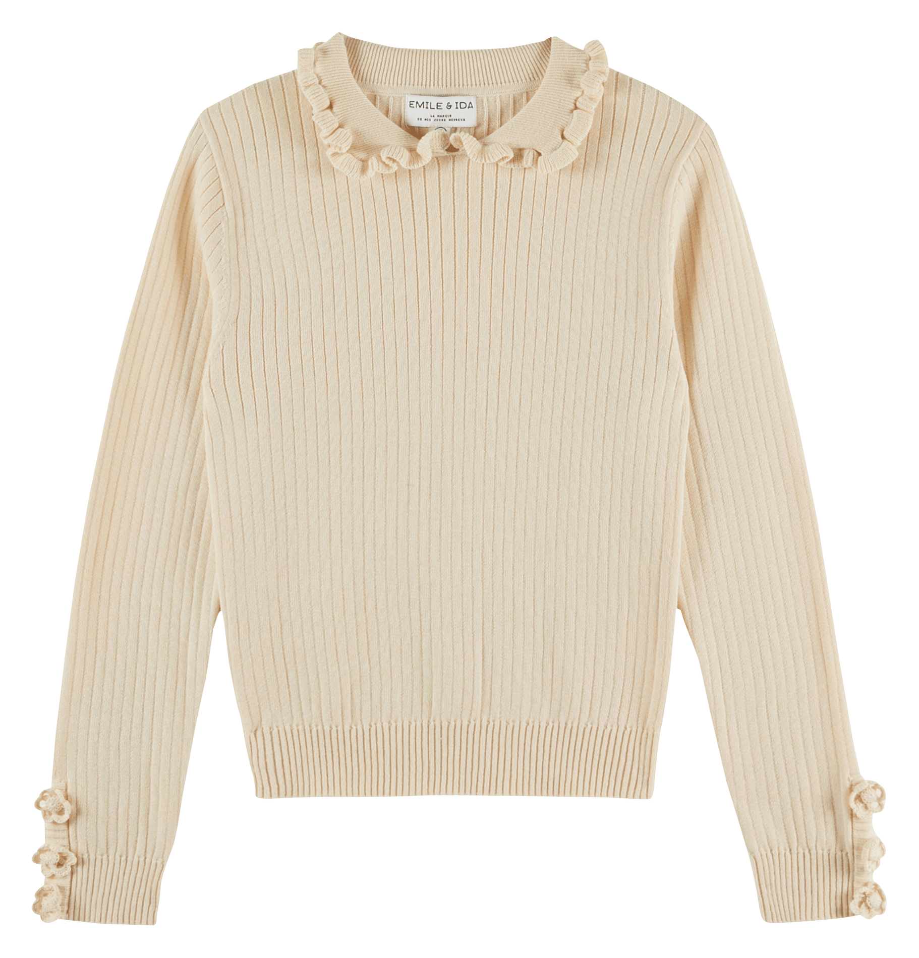Pull col classique en coton EMILE ET IDA