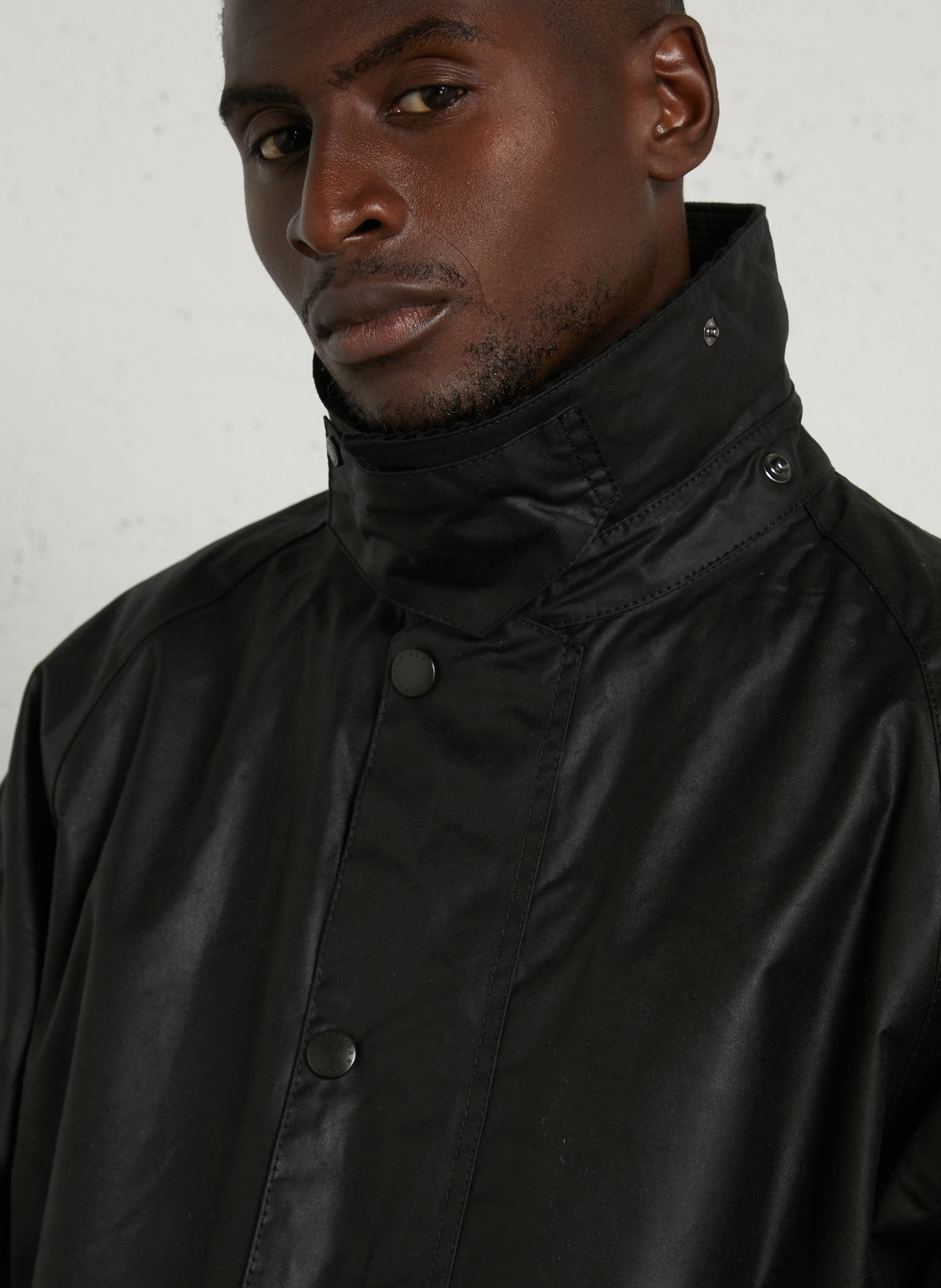 Veste droite en coton BARBOUR Noir