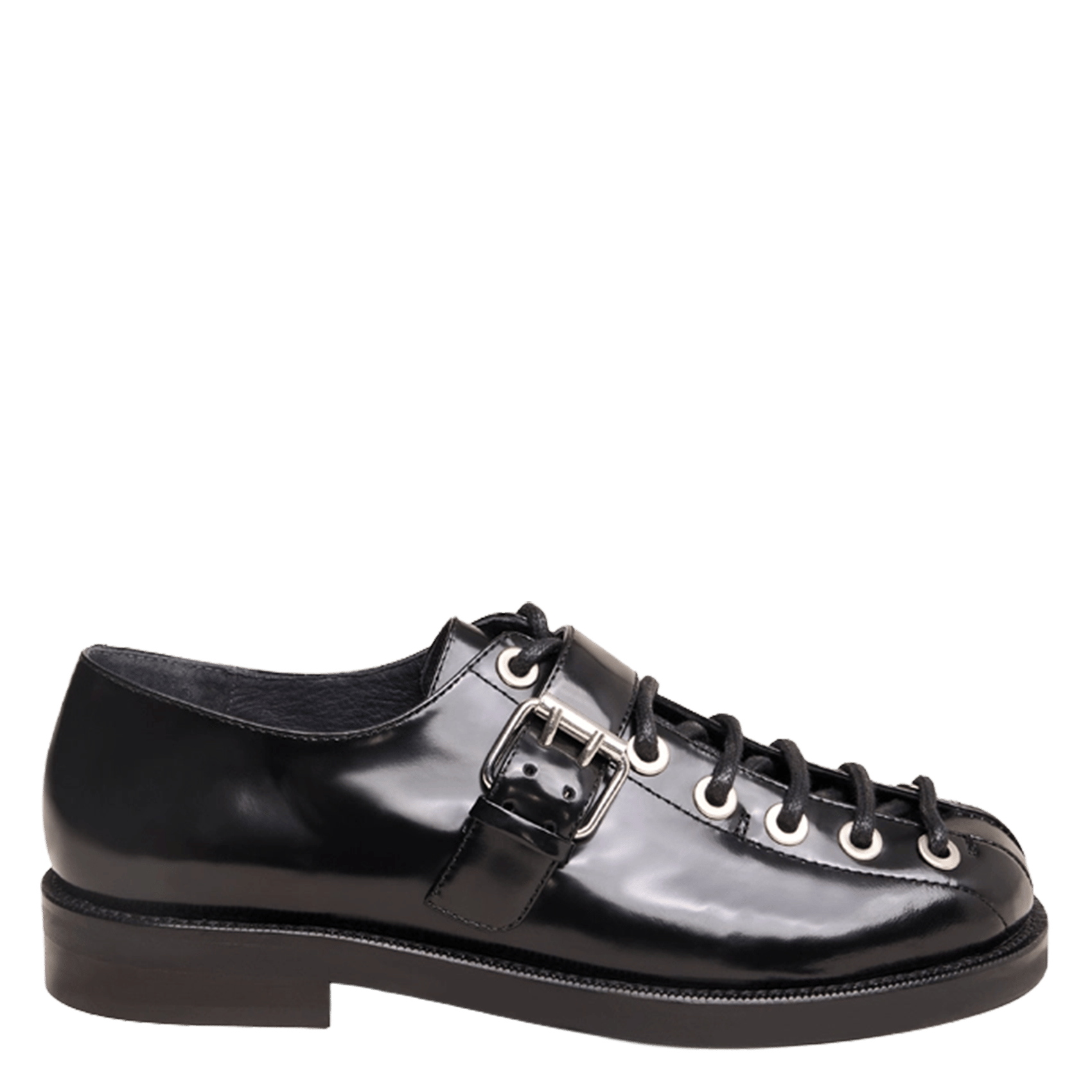 Botines de piel con cordones JONAK Negro