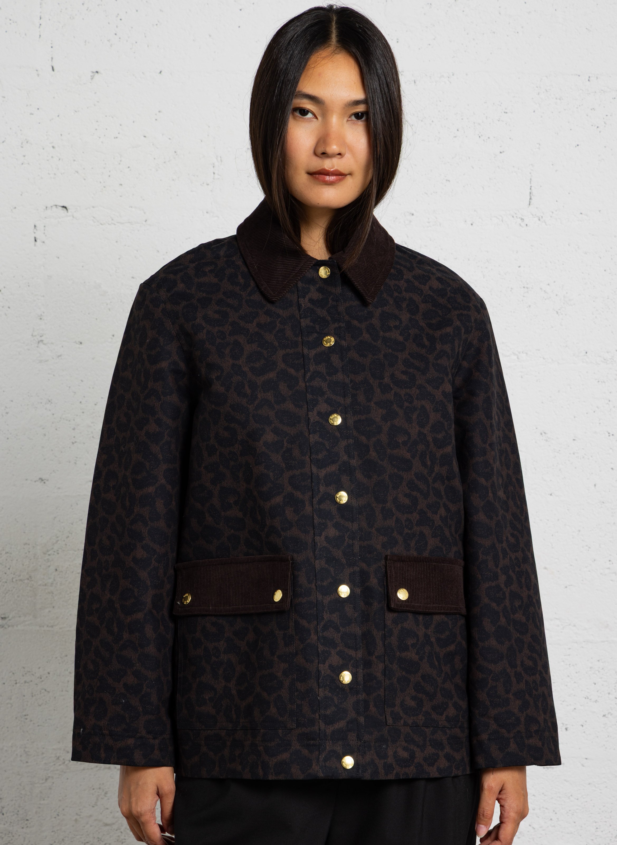 Veste léopard en coton DES PETITS HAUTS Multicolore