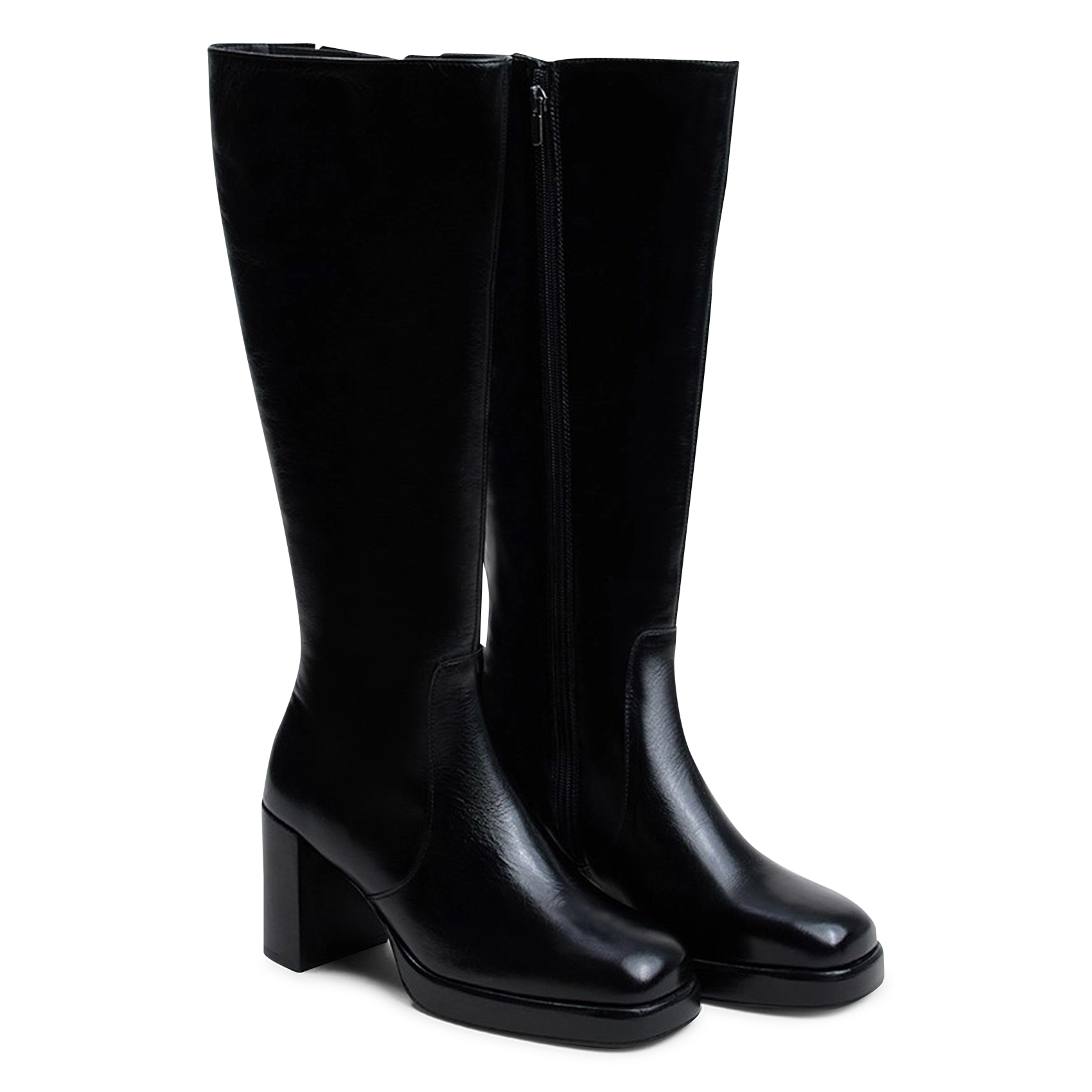 Leather boots JONAK Black