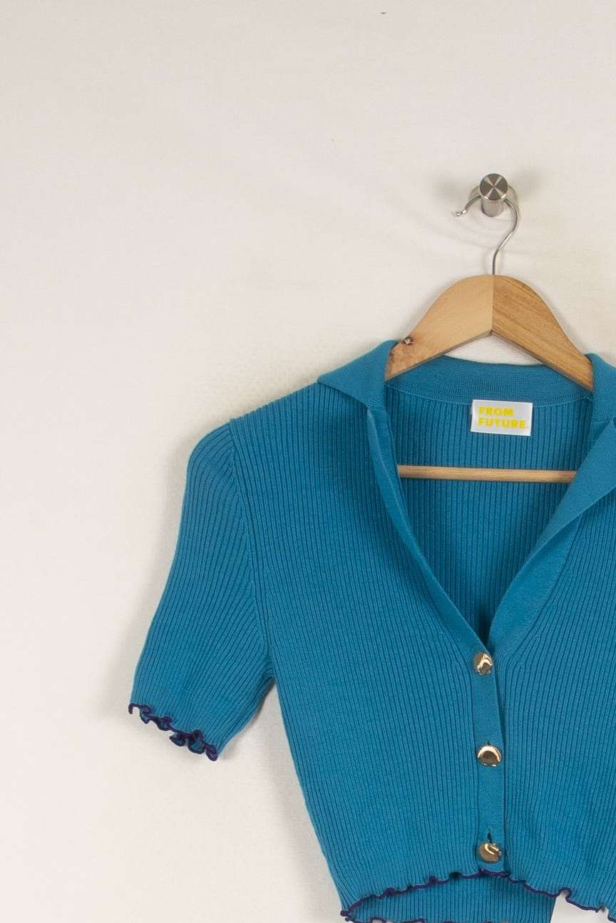 Cardigan FROM FUTURE - Seconde Main Blue