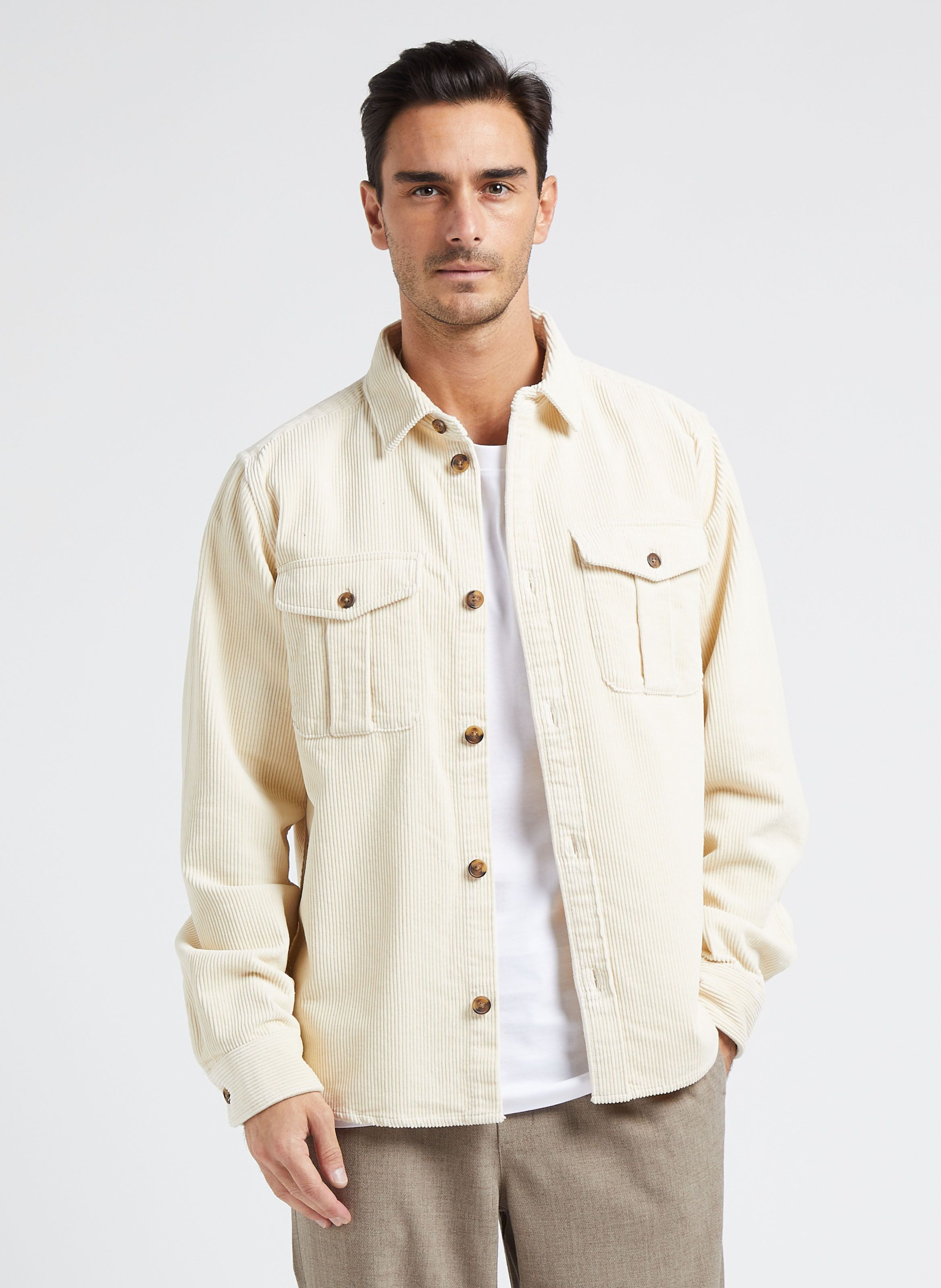 Corduroy discount overshirt heren