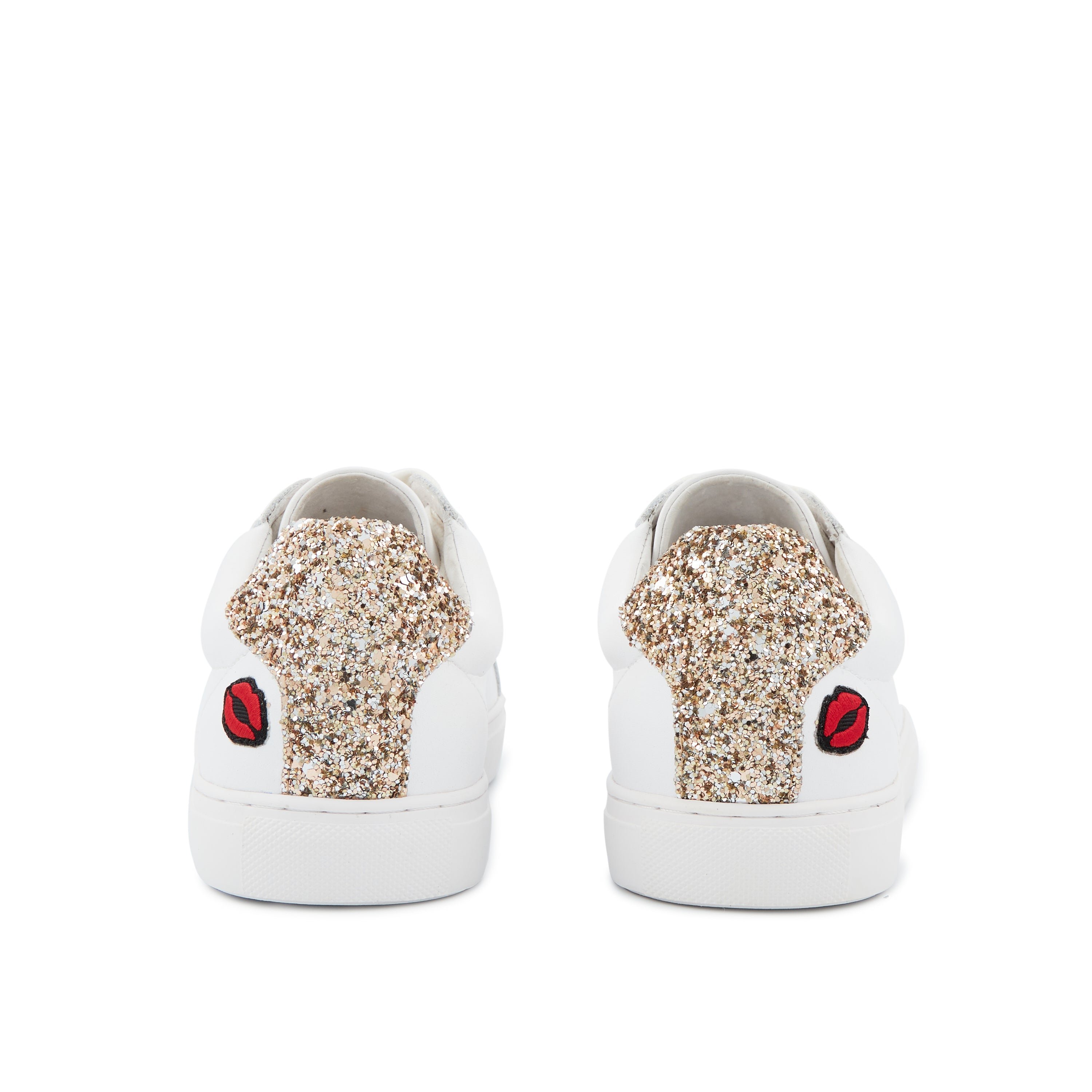 Leather sneakers BONS BAISERS PARIS White
