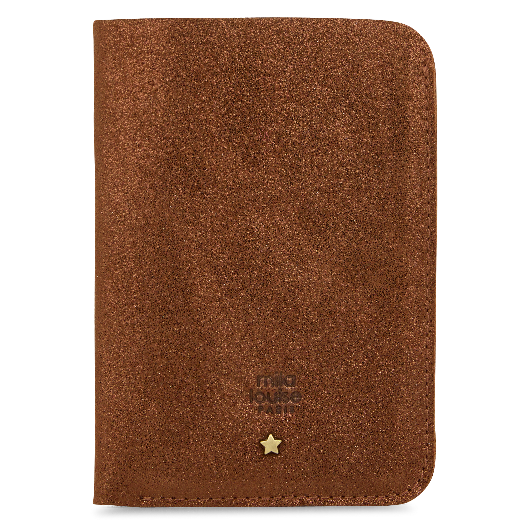 Glanzende, leren portefeuille MILA LOUISE