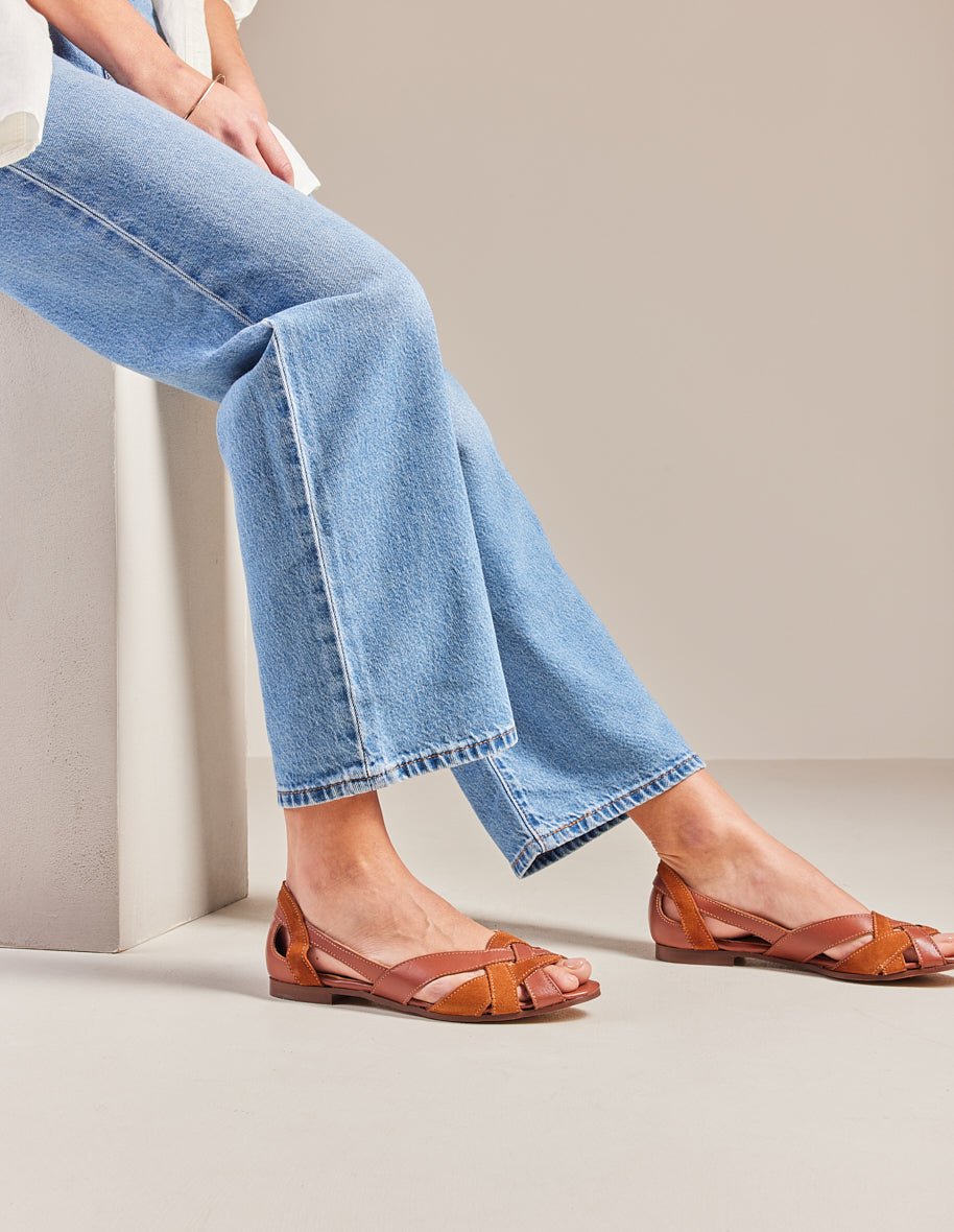 Sandals ODAJE EX. M.MOUSTACHE Brown