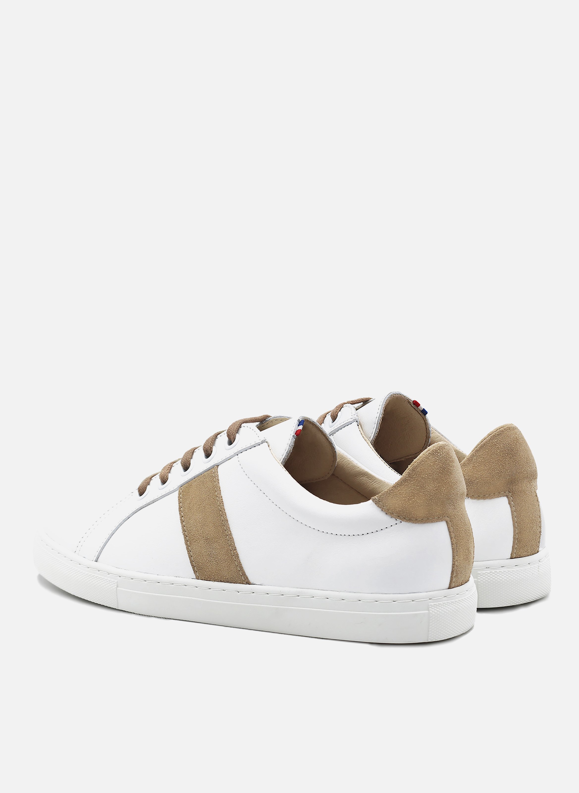 Leather French-made sneakers JULES & JENN White